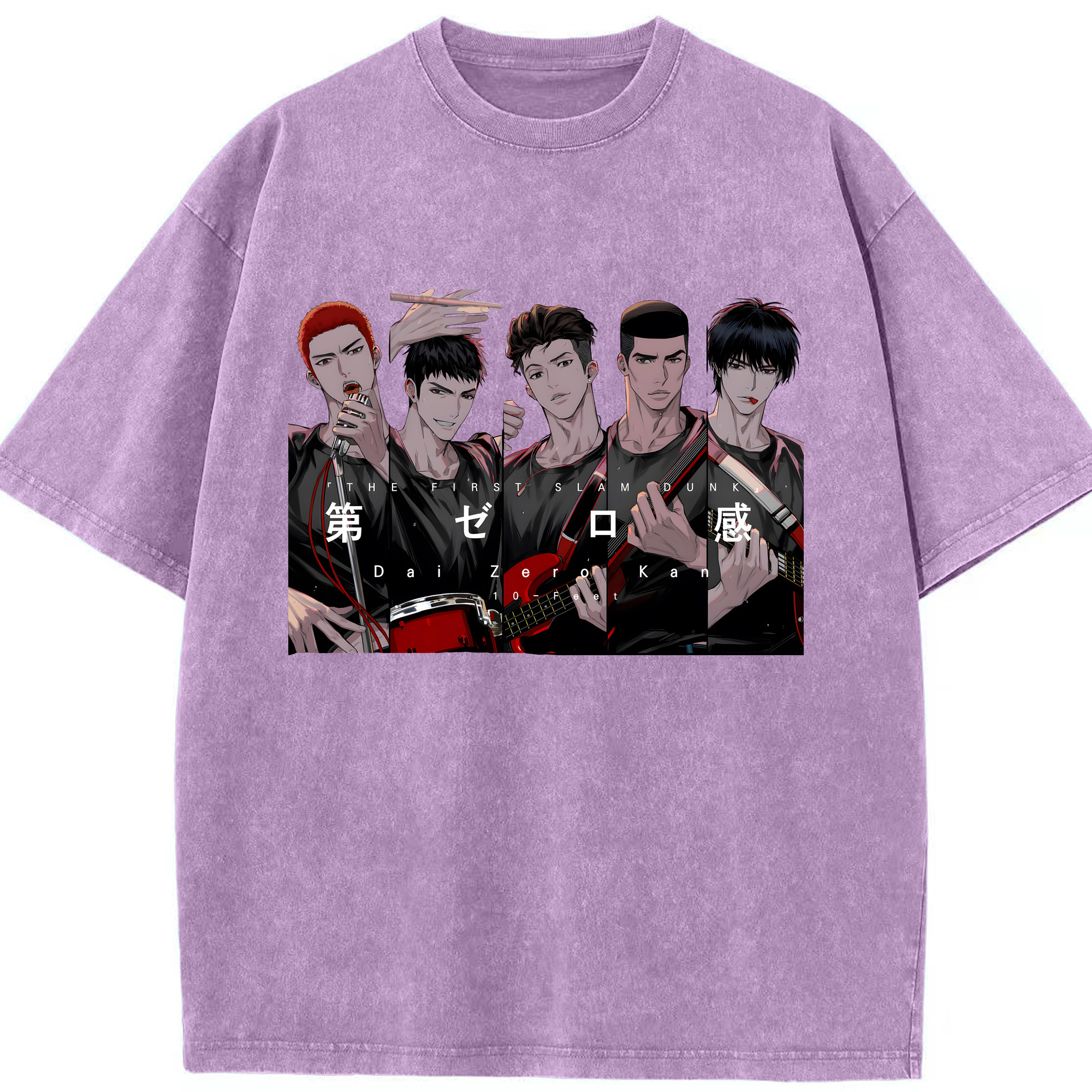 （画像用） SLAM DUNK／スラムダンク 綿100% ヴィンテージ風 半袖Tシャツ（フロントプリント）