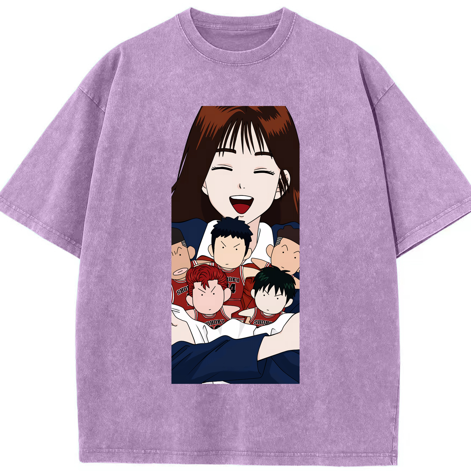 （画像用） SLAM DUNK／スラムダンク 綿100% ヴィンテージ風 半袖Tシャツ（フロントプリント）