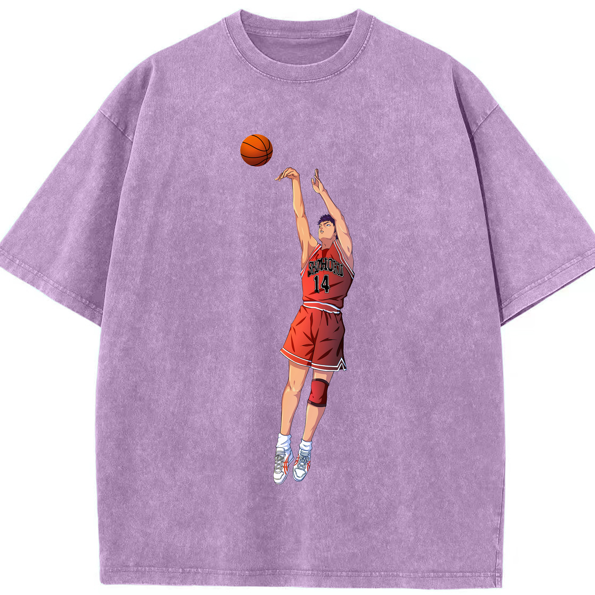 （画像用） SLAM DUNK／スラムダンク 綿100% ヴィンテージ風 半袖Tシャツ（フロントプリント）