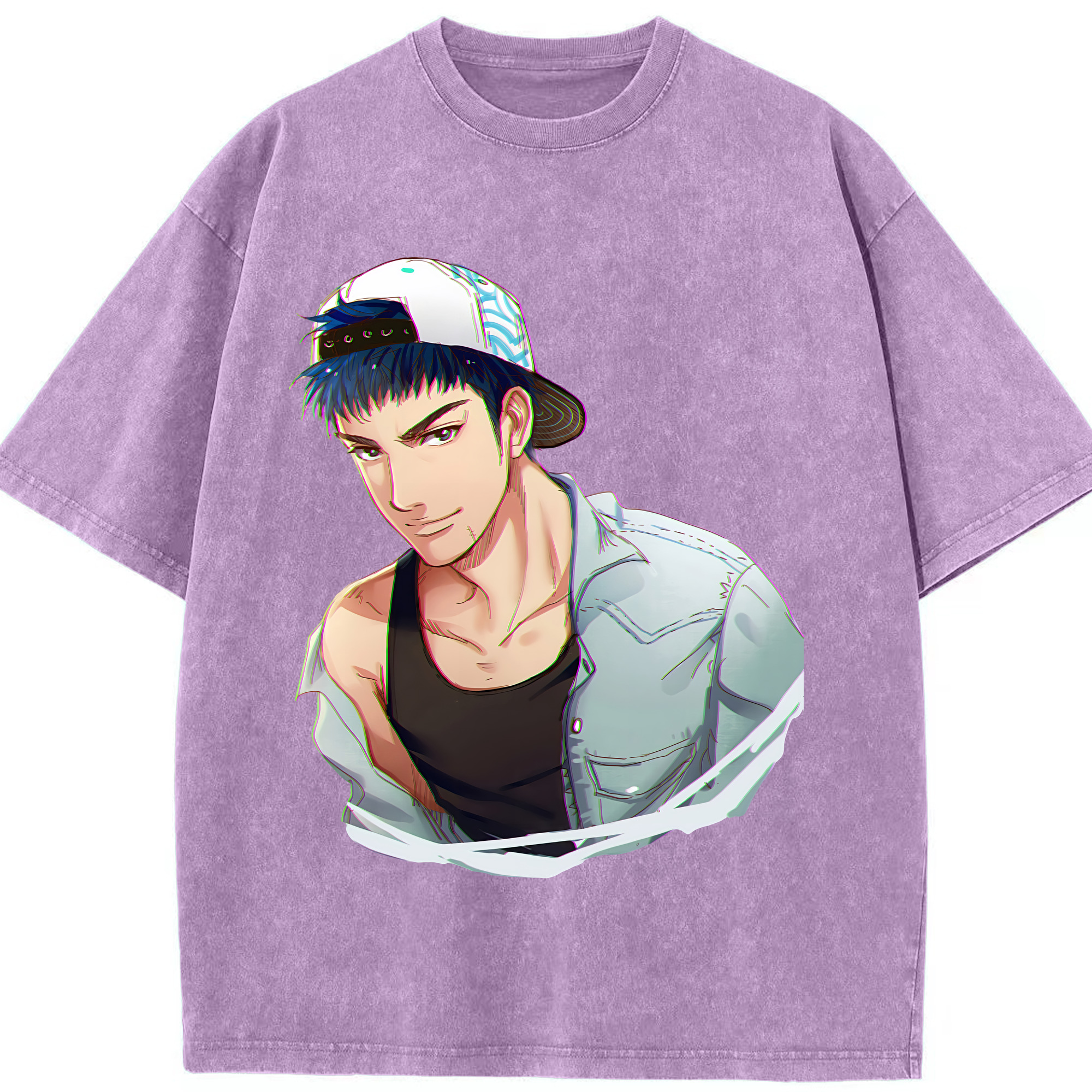 （画像用） SLAM DUNK／スラムダンク 綿100% ヴィンテージ風 半袖Tシャツ（フロントプリント）
