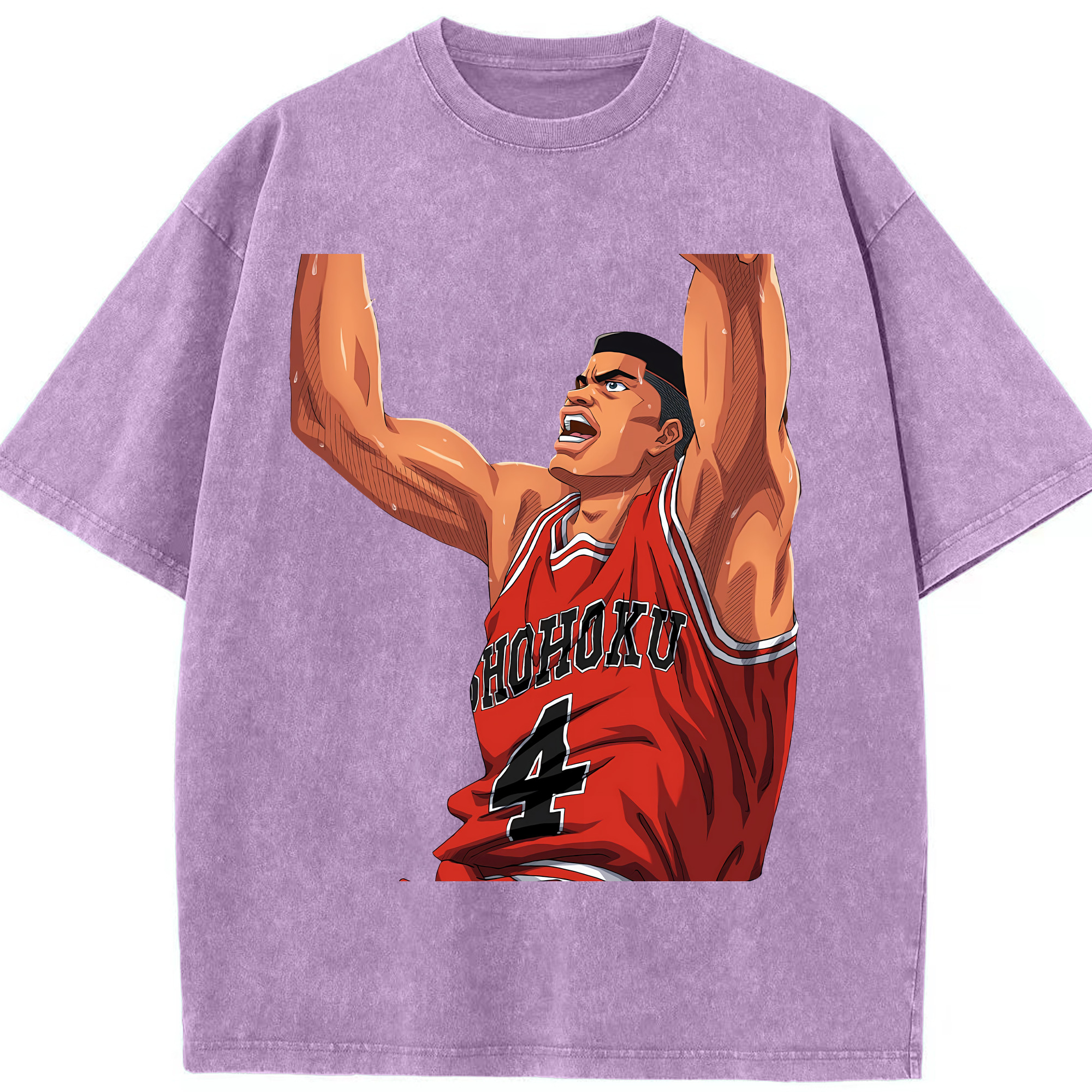 （画像用） SLAM DUNK／スラムダンク 綿100% ヴィンテージ風 半袖Tシャツ（フロントプリント）