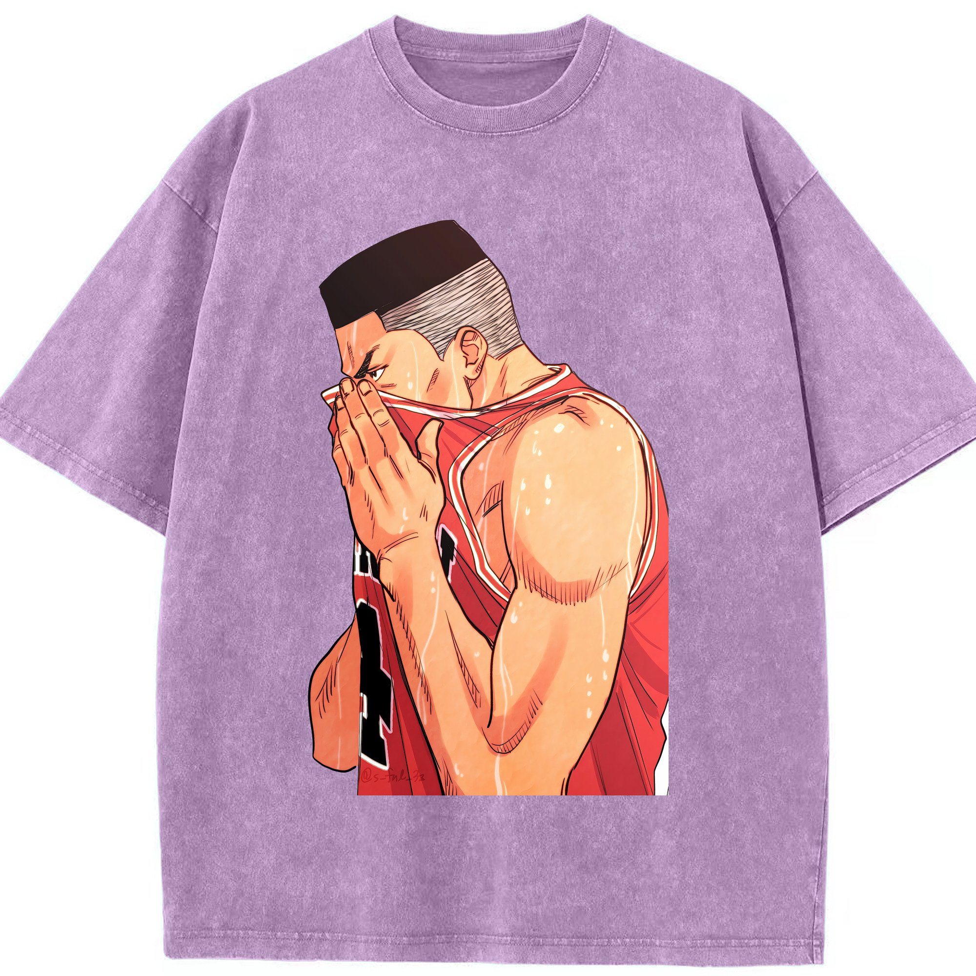 （画像用） SLAM DUNK／スラムダンク 綿100% ヴィンテージ風 半袖Tシャツ（フロントプリント）
