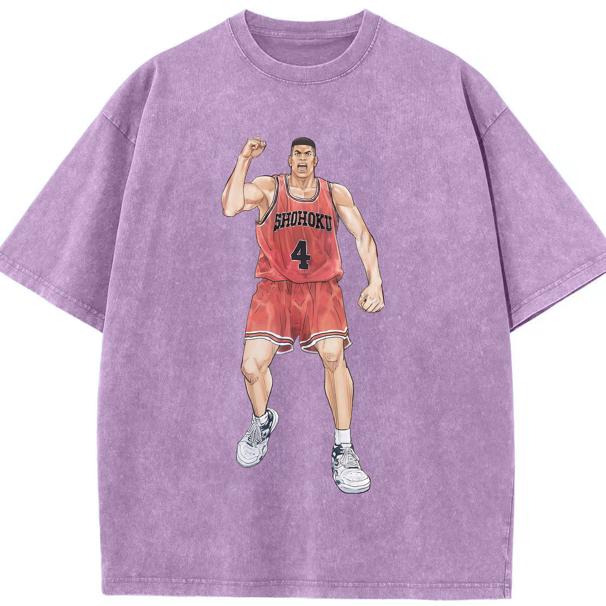 （画像用） SLAM DUNK／スラムダンク 綿100% ヴィンテージ風 半袖Tシャツ（フロントプリント）