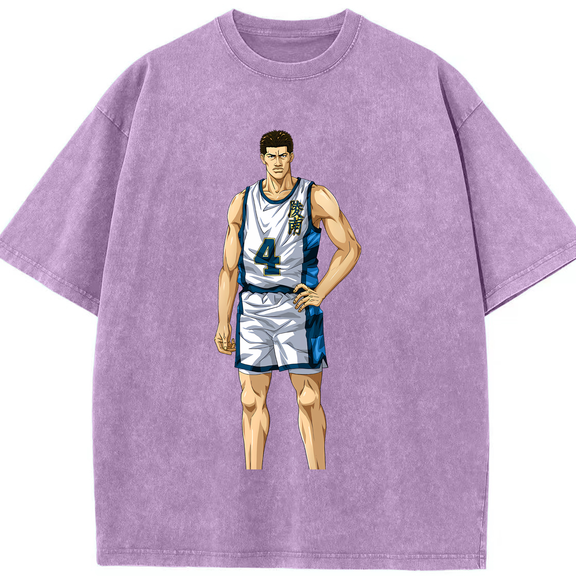 （画像用） SLAM DUNK／スラムダンク 綿100% ヴィンテージ風 半袖Tシャツ（フロントプリント）