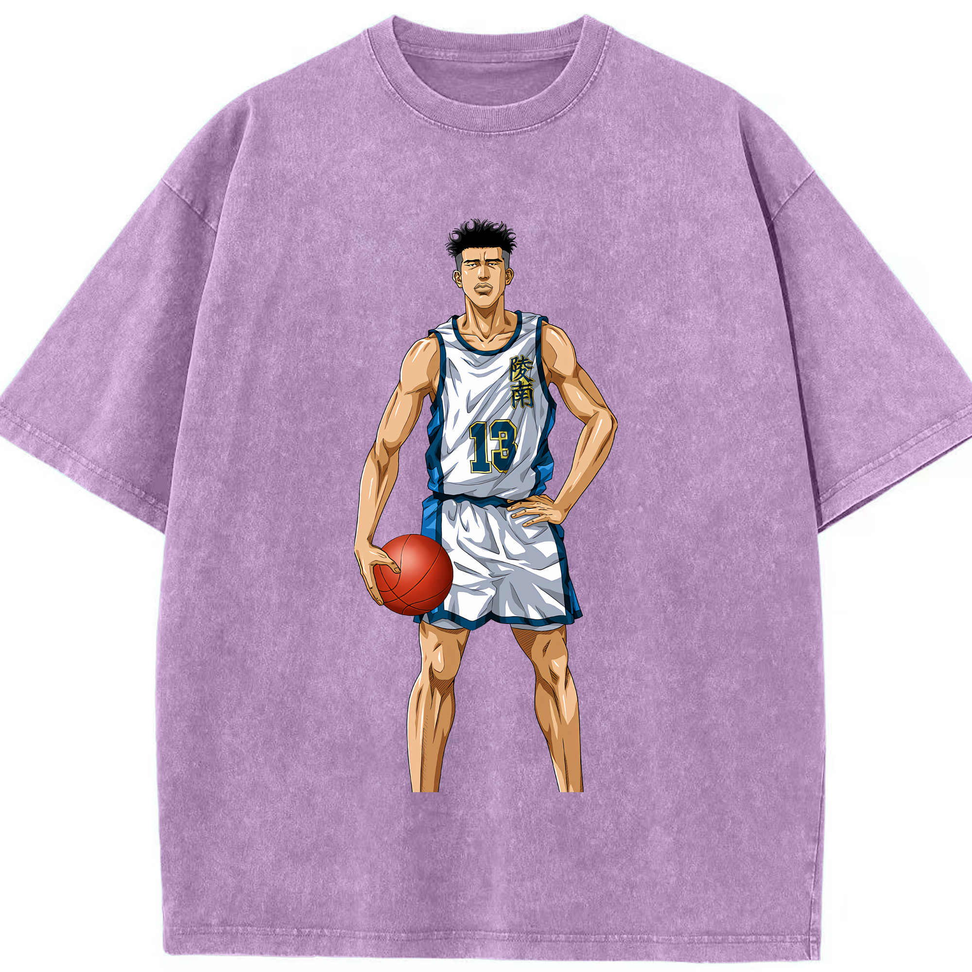 （画像用） SLAM DUNK／スラムダンク 綿100% ヴィンテージ風 半袖Tシャツ（フロントプリント）