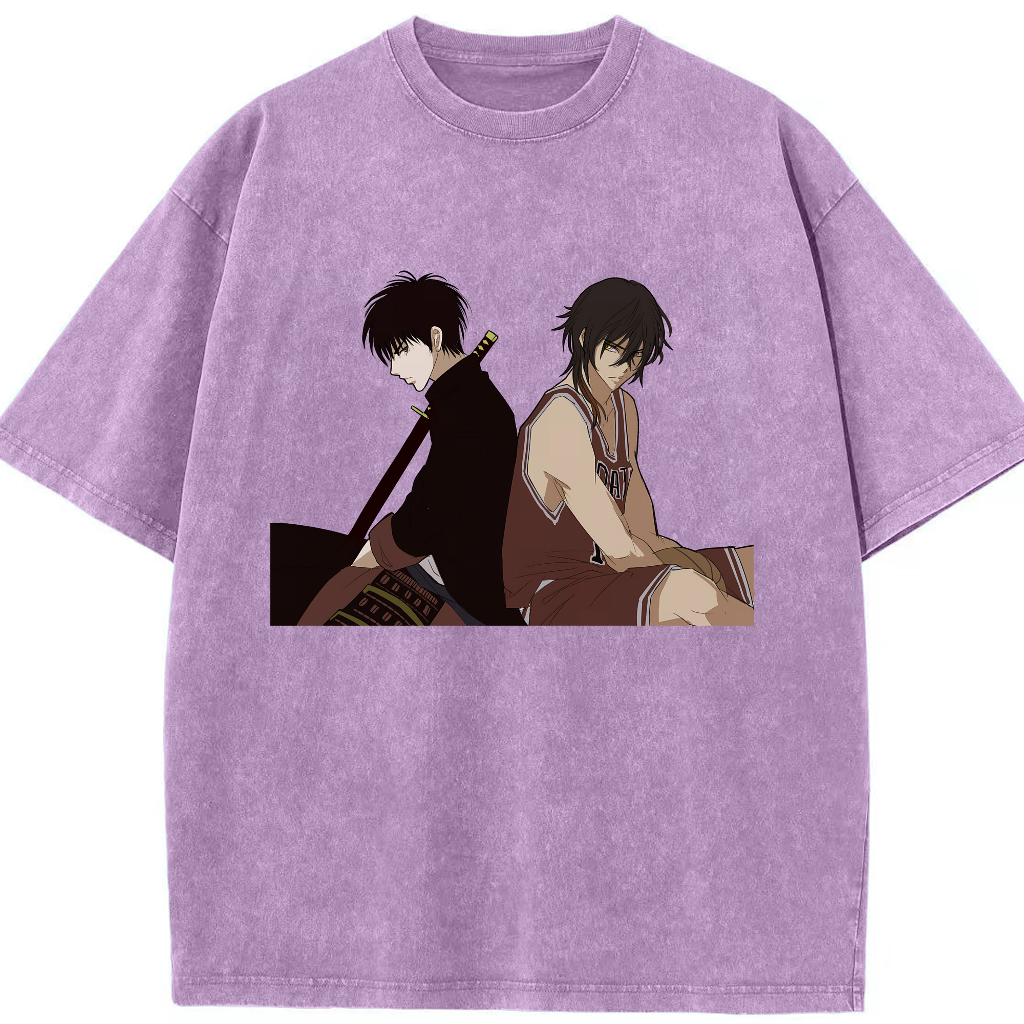 （画像用） SLAM DUNK／スラムダンク 綿100% ヴィンテージ風 半袖Tシャツ（フロントプリント）