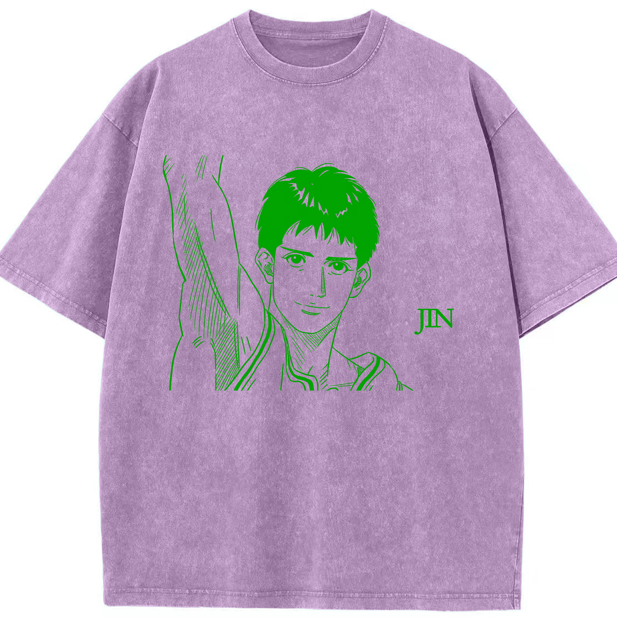 （画像用） SLAM DUNK／スラムダンク 綿100% ヴィンテージ風 半袖Tシャツ（フロントプリント）