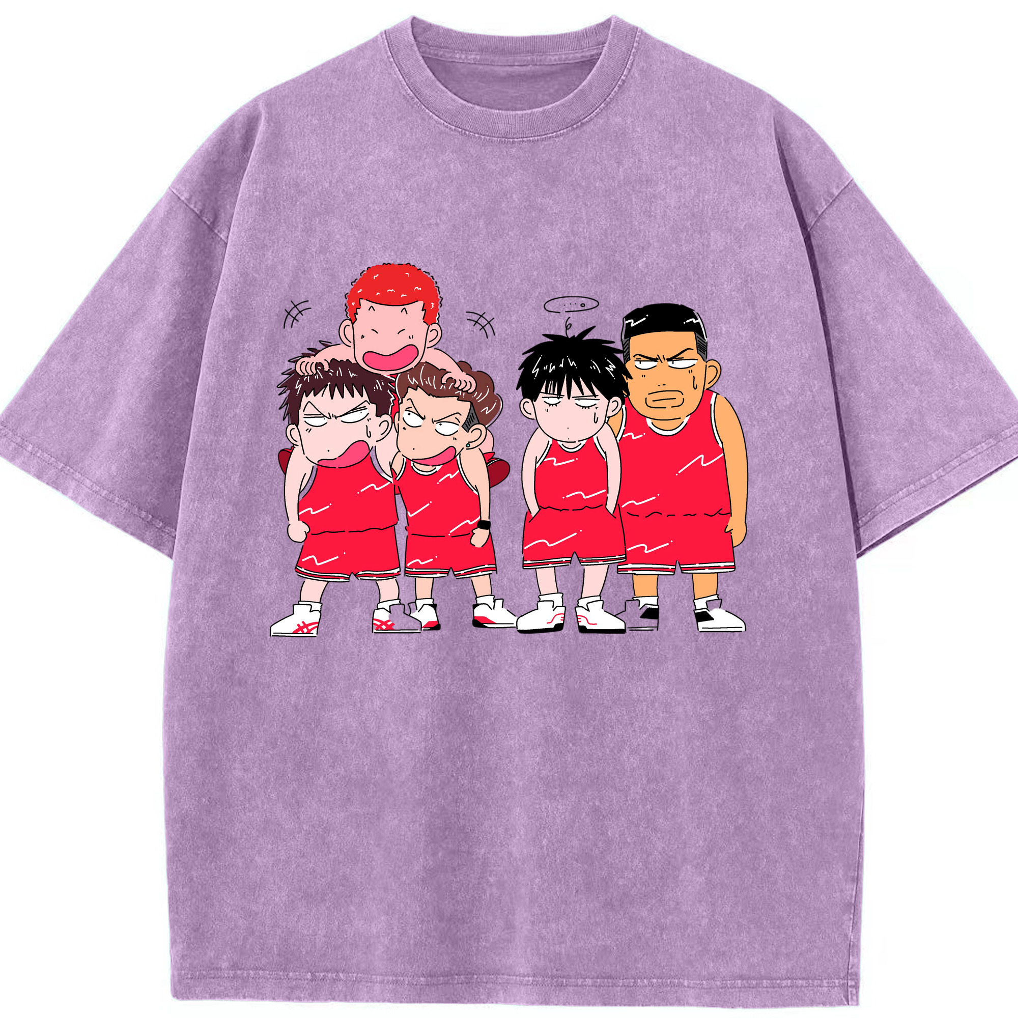 （画像用） SLAM DUNK／スラムダンク 綿100% ヴィンテージ風 半袖Tシャツ（フロントプリント）