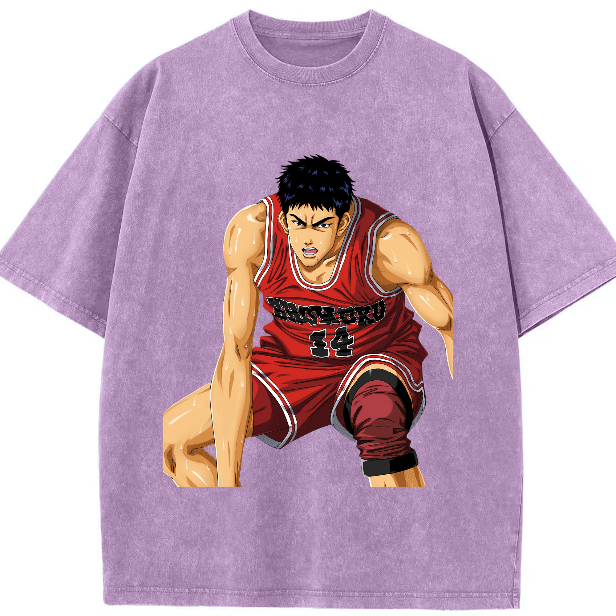 （画像用） SLAM DUNK／スラムダンク 綿100% ヴィンテージ風 半袖Tシャツ（フロントプリント）