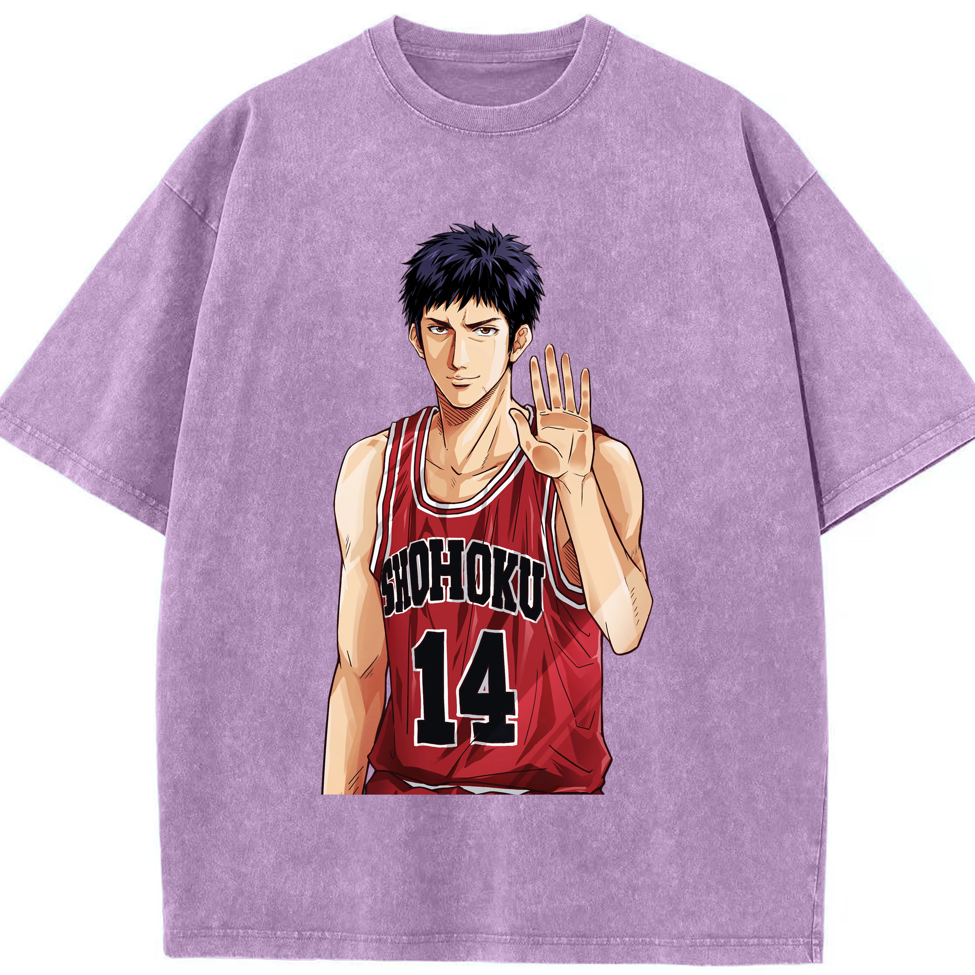 （画像用） SLAM DUNK／スラムダンク 綿100% ヴィンテージ風 半袖Tシャツ（フロントプリント）