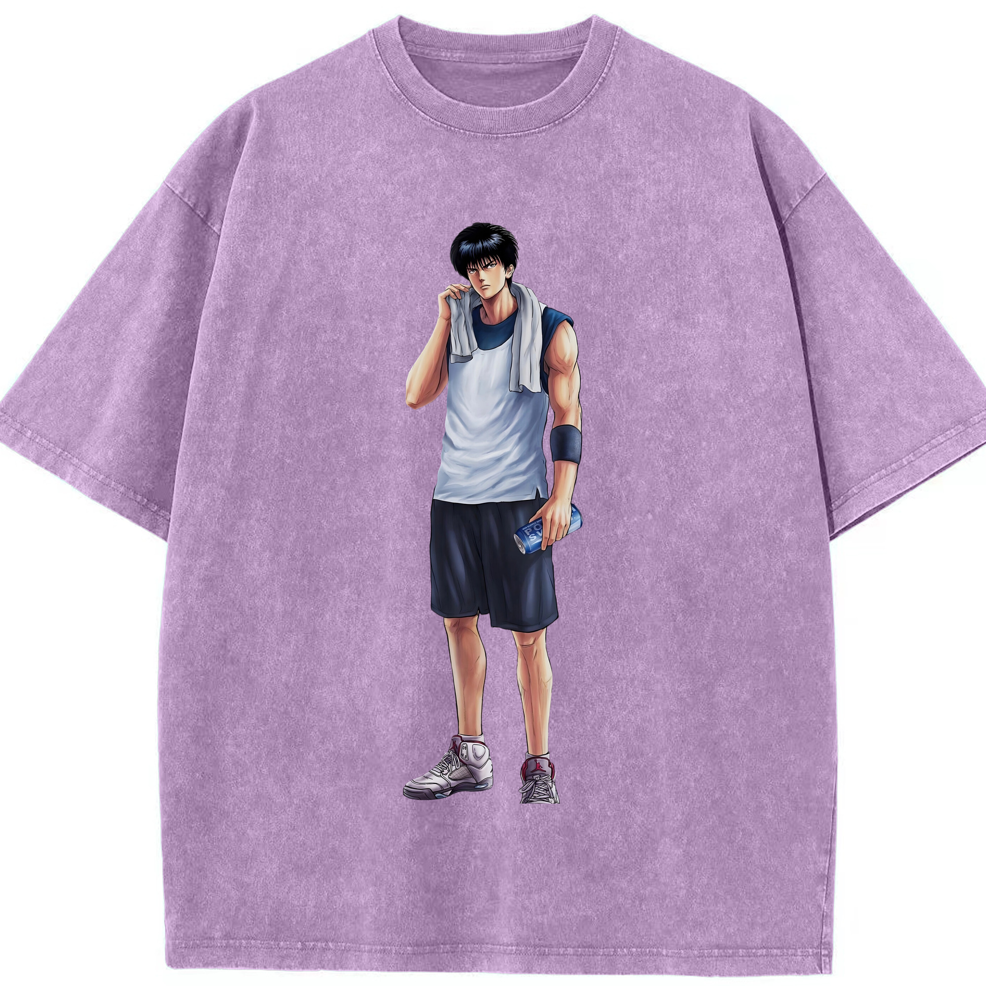 （画像用） SLAM DUNK／スラムダンク 綿100% ヴィンテージ風 半袖Tシャツ（フロントプリント）