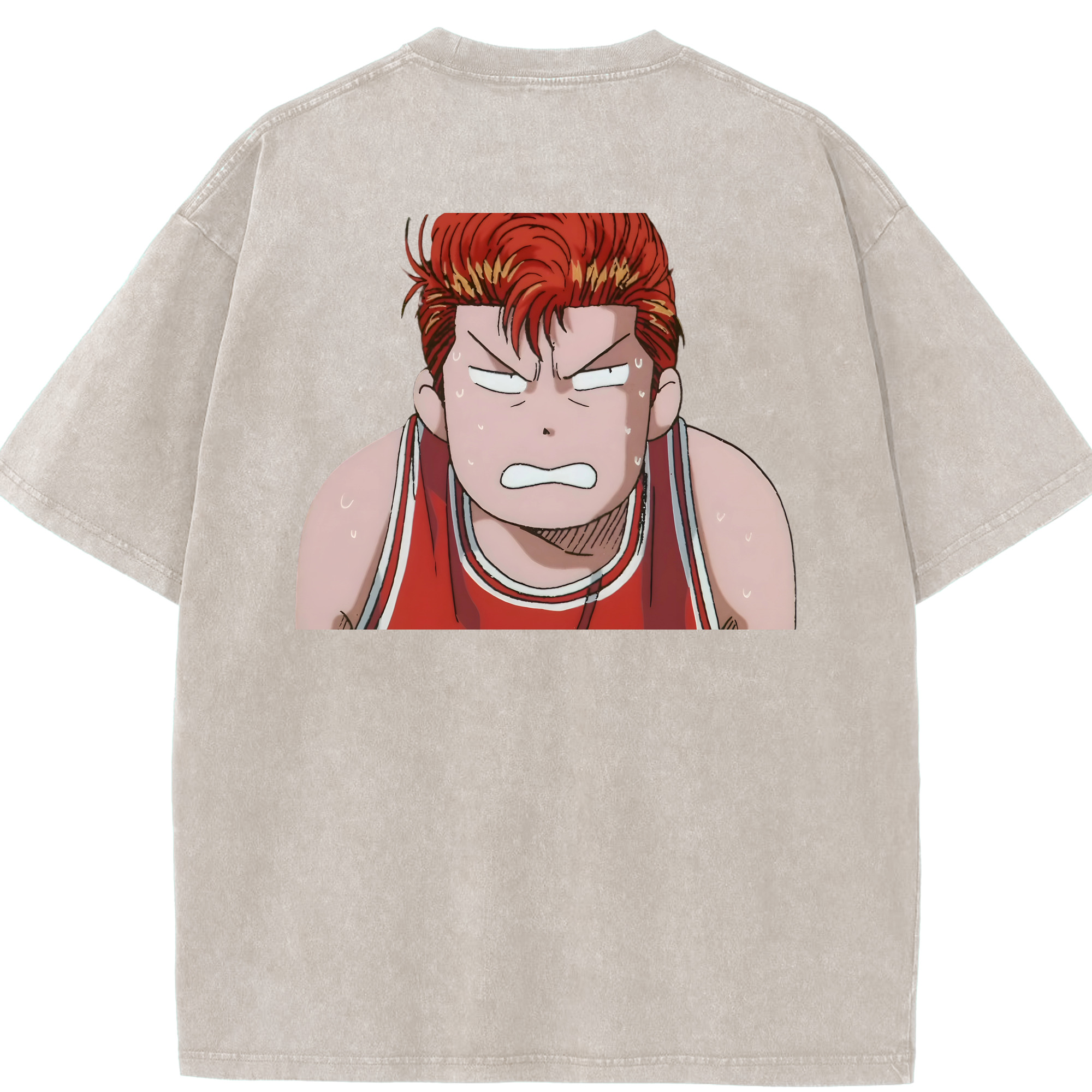 （画像用） SLAM DUNK／スラムダンク 綿100% ヴィンテージ風 半袖Tシャツ（背面プリント）