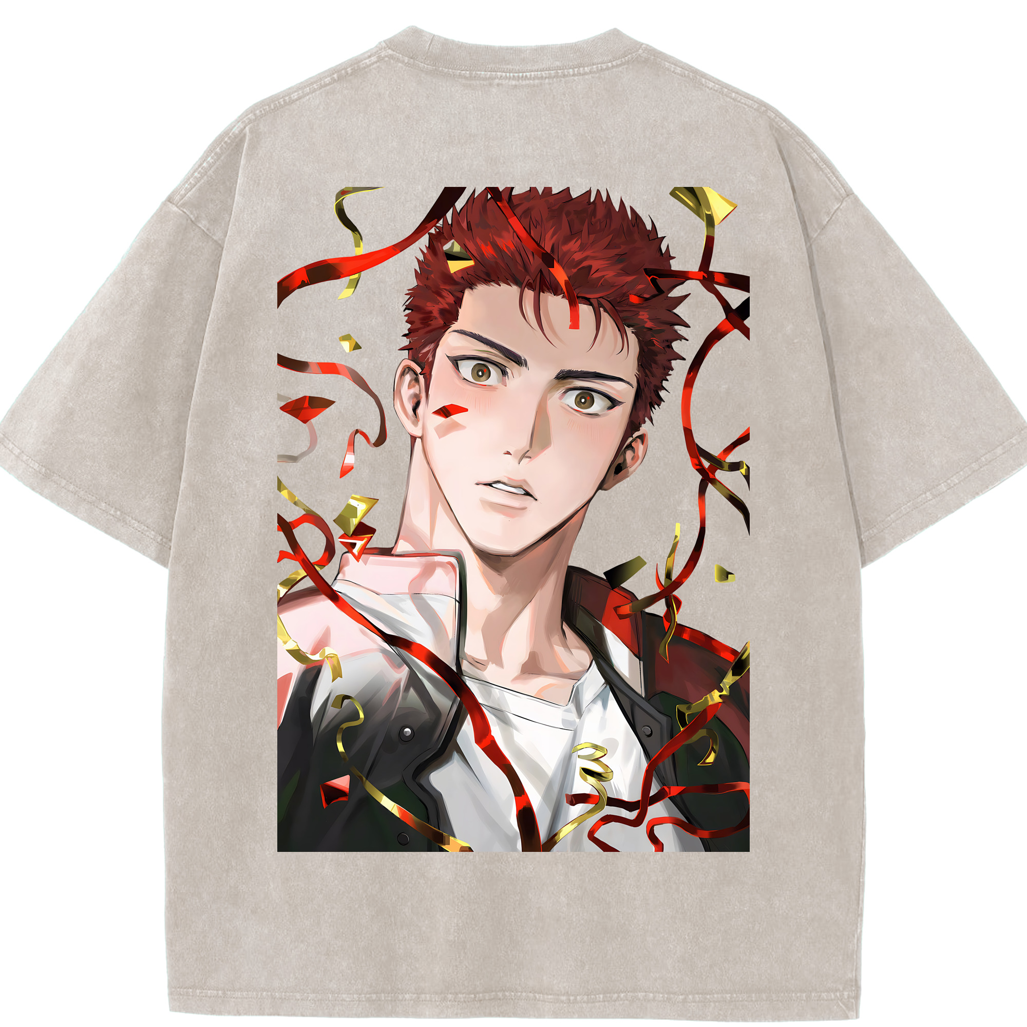 （画像用） SLAM DUNK／スラムダンク 綿100% ヴィンテージ風 半袖Tシャツ（背面プリント）