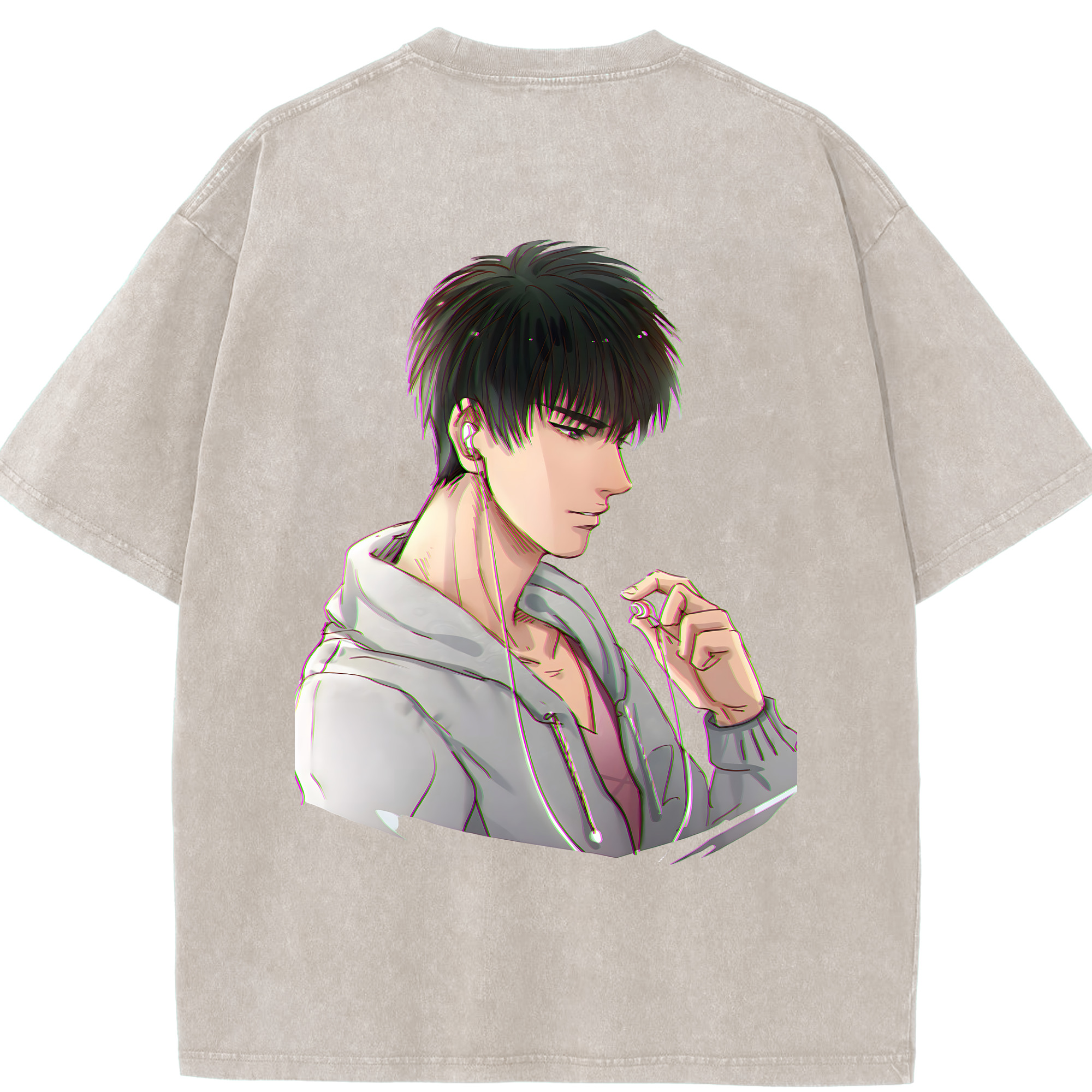 （画像用） SLAM DUNK／スラムダンク 綿100% ヴィンテージ風 半袖Tシャツ（背面プリント）