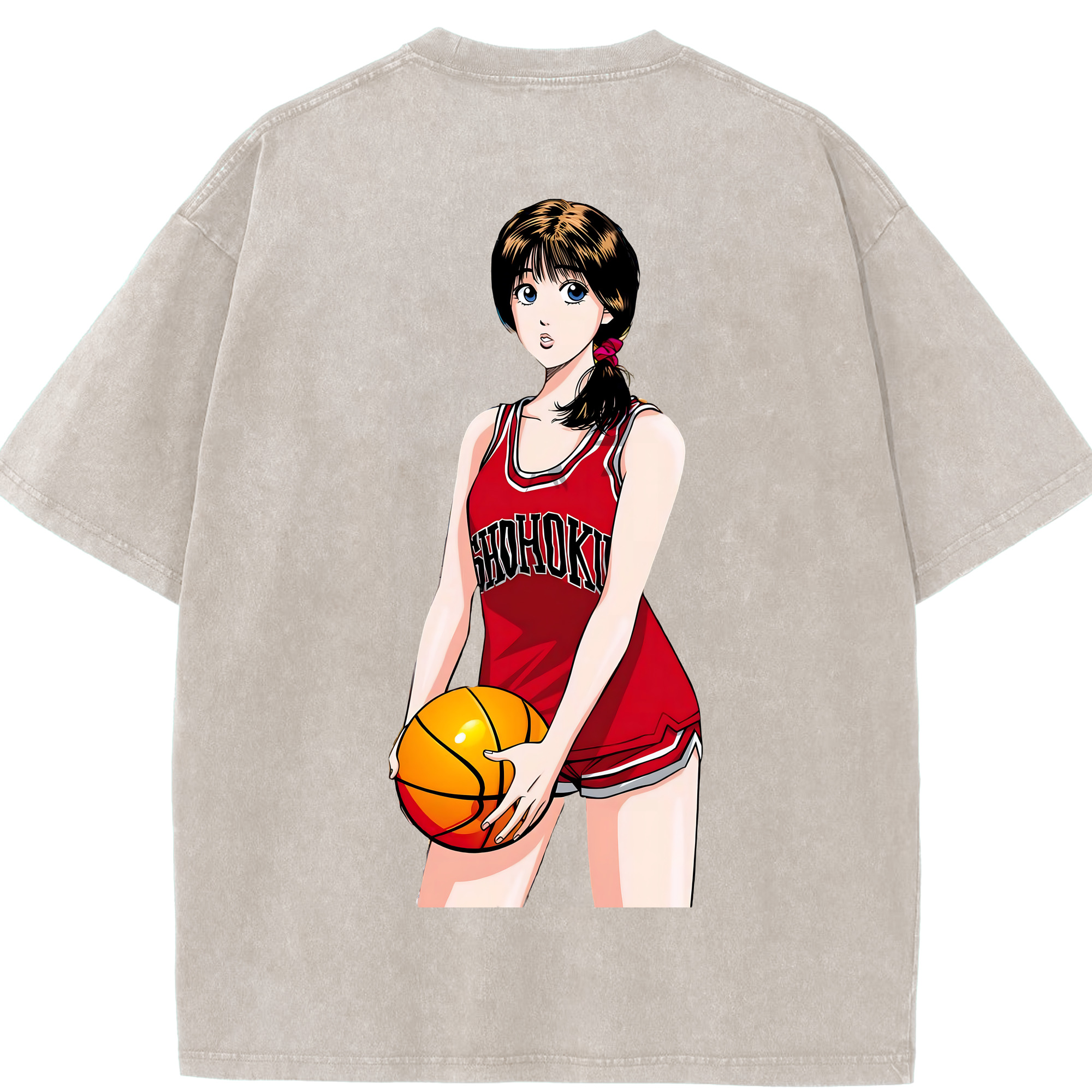 （画像用） SLAM DUNK／スラムダンク 綿100% ヴィンテージ風 半袖Tシャツ（背面プリント）