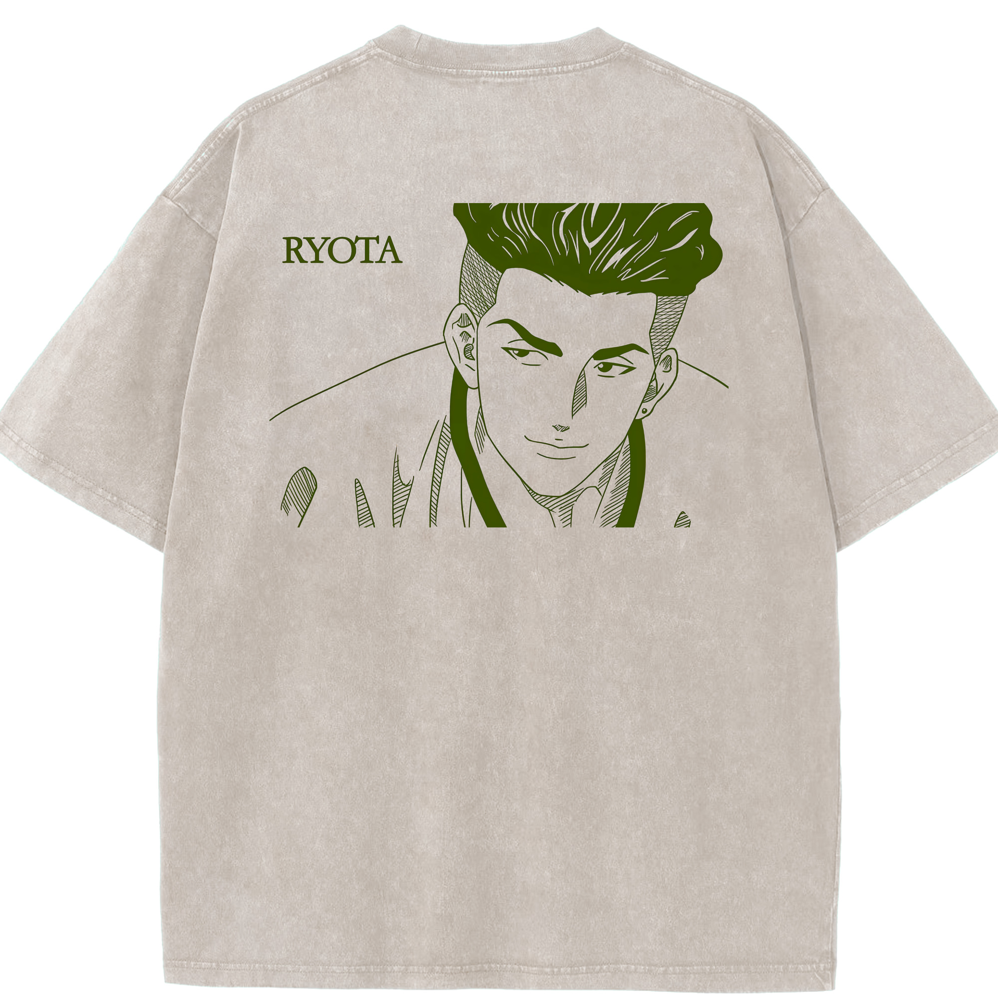 （画像用） SLAM DUNK／スラムダンク 綿100% ヴィンテージ風 半袖Tシャツ（背面プリント）