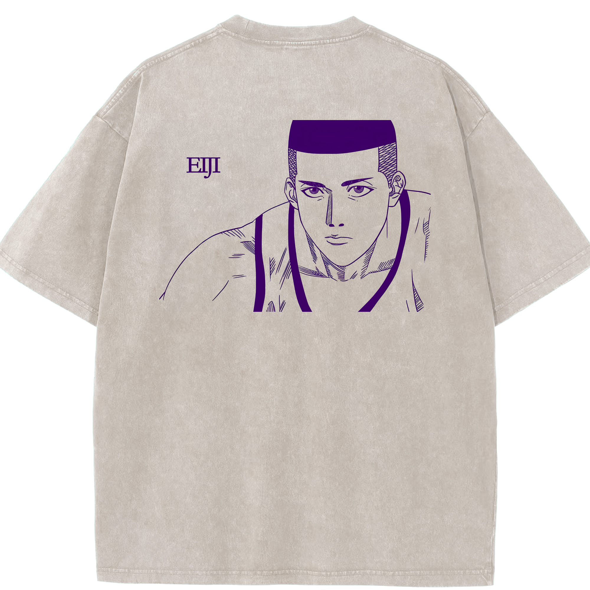 （画像用） SLAM DUNK／スラムダンク 綿100% ヴィンテージ風 半袖Tシャツ（背面プリント）