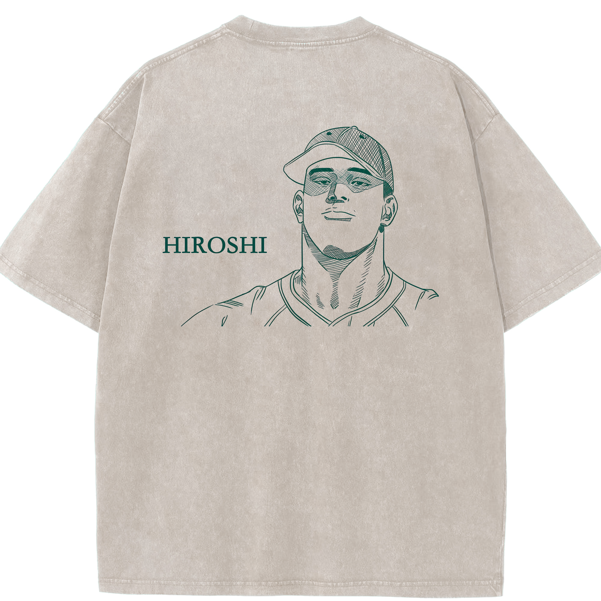 （画像用） SLAM DUNK／スラムダンク 綿100% ヴィンテージ風 半袖Tシャツ（背面プリント）