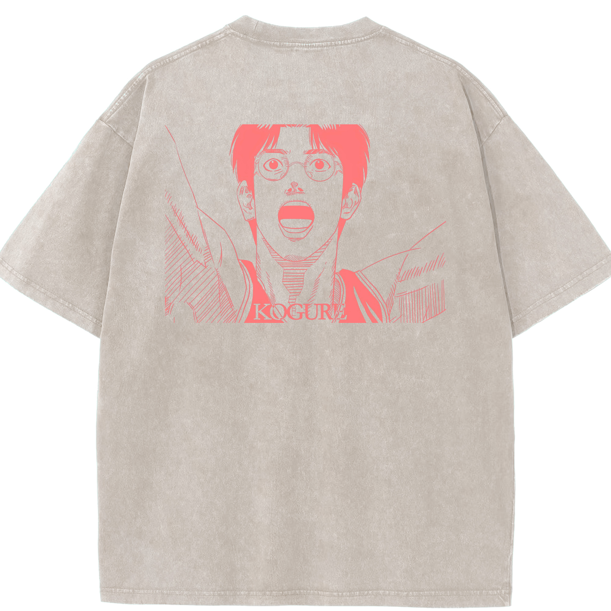 SLAM DUNK／スラムダンク 綿100% ヴィンテージ風 半袖Tシャツ（背面プリント）