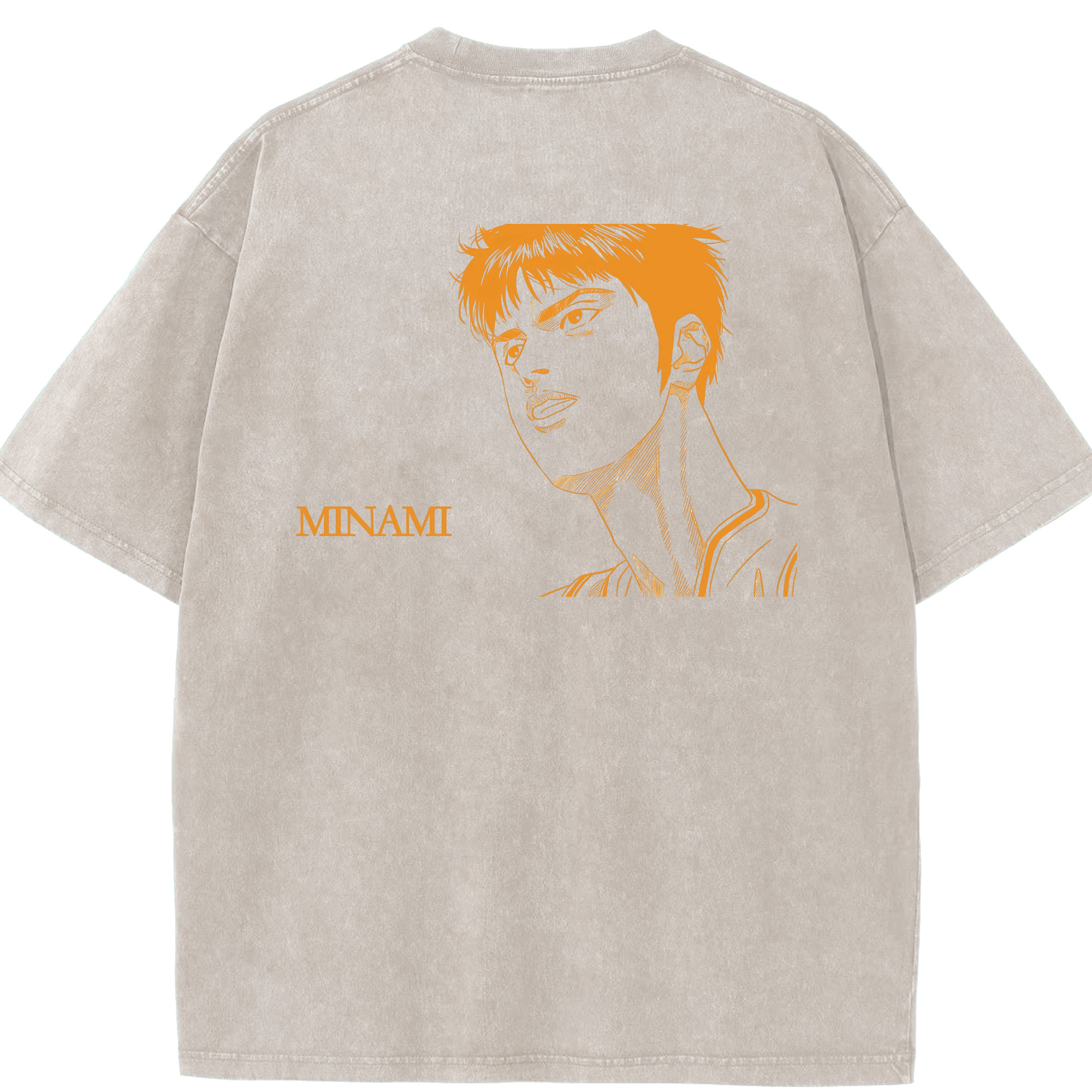 SLAM DUNK／スラムダンク 綿100% ヴィンテージ風 半袖Tシャツ（背面プリント）