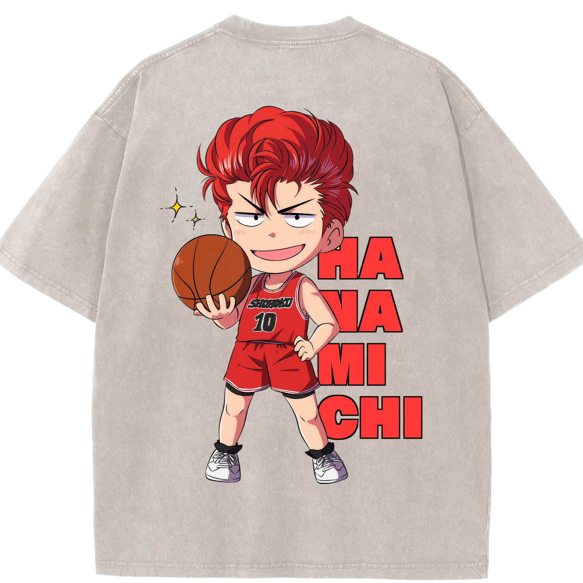 （画像用） SLAM DUNK／スラムダンク 綿100% ヴィンテージ風 半袖Tシャツ（背面プリント）