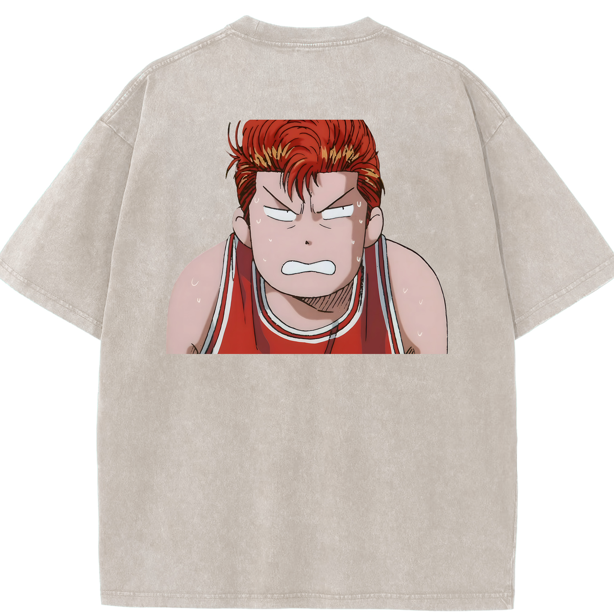 （画像用） SLAM DUNK／スラムダンク 綿100% ヴィンテージ風 半袖Tシャツ（背面プリント）