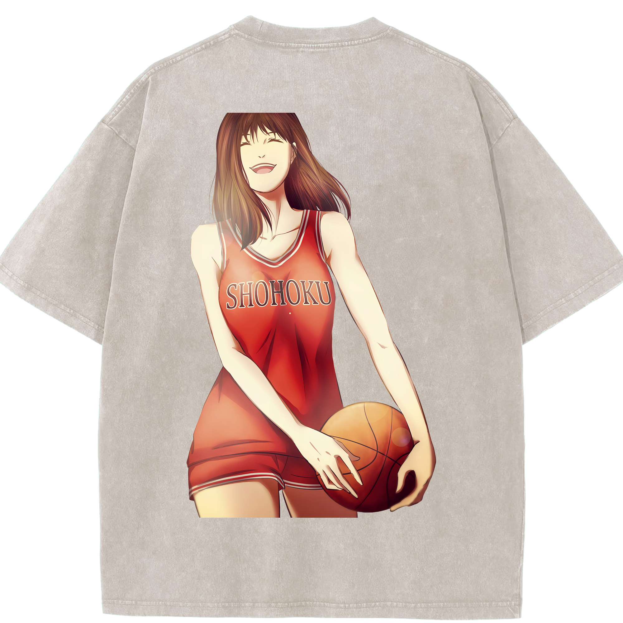 （画像用） SLAM DUNK／スラムダンク 綿100% ヴィンテージ風 半袖Tシャツ（背面プリント）