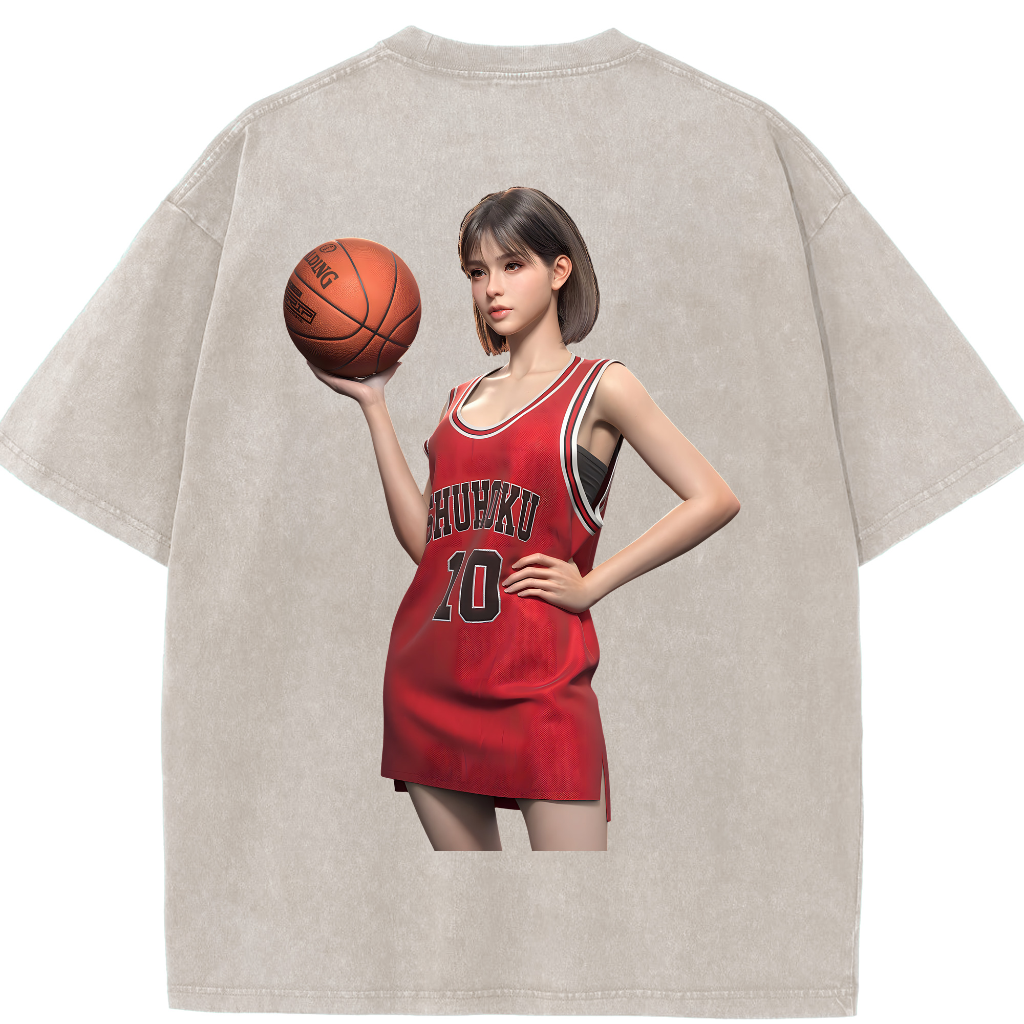 （画像用） SLAM DUNK／スラムダンク 綿100% ヴィンテージ風 半袖Tシャツ（背面プリント）