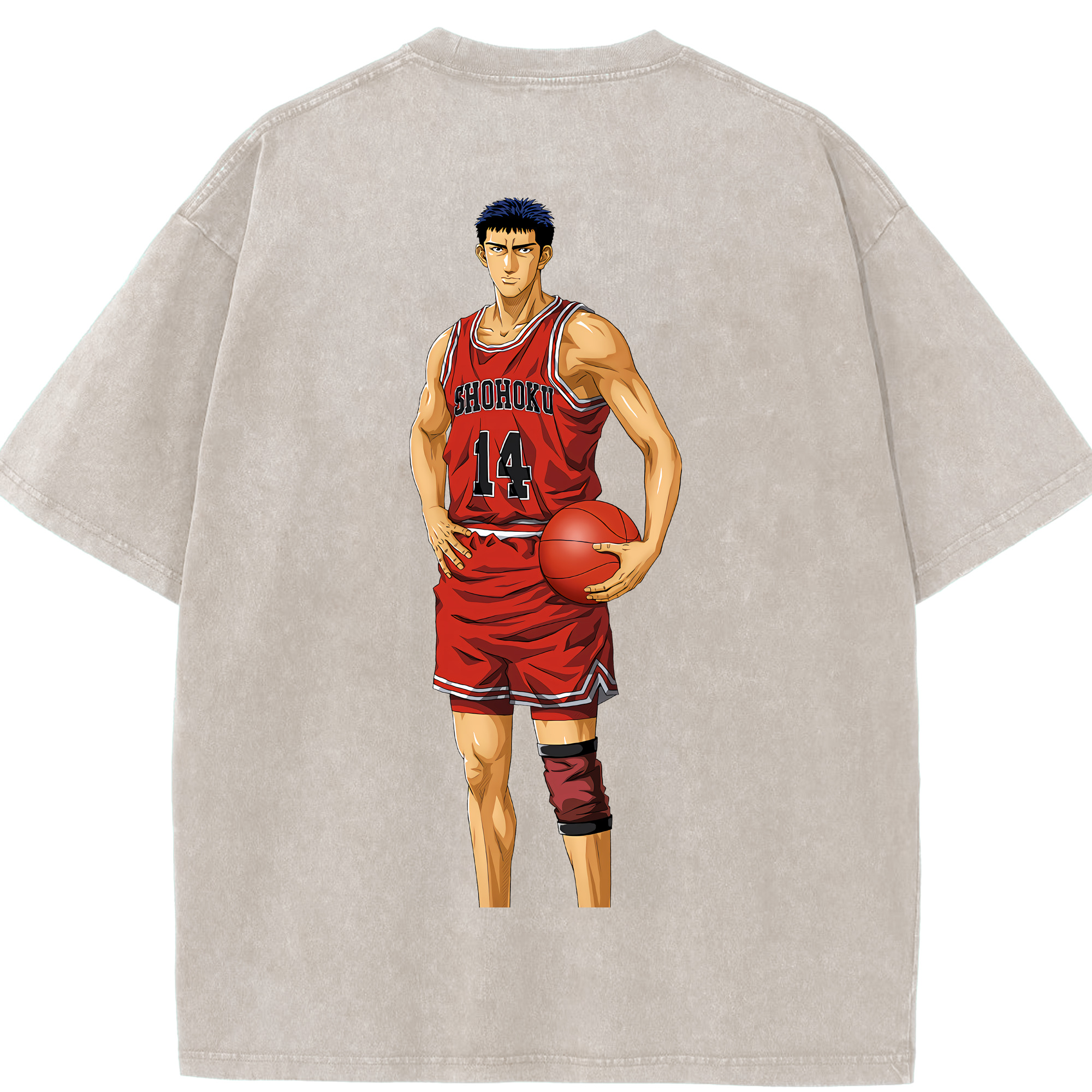 （画像用） SLAM DUNK／スラムダンク 綿100% ヴィンテージ風 半袖Tシャツ（背面プリント）