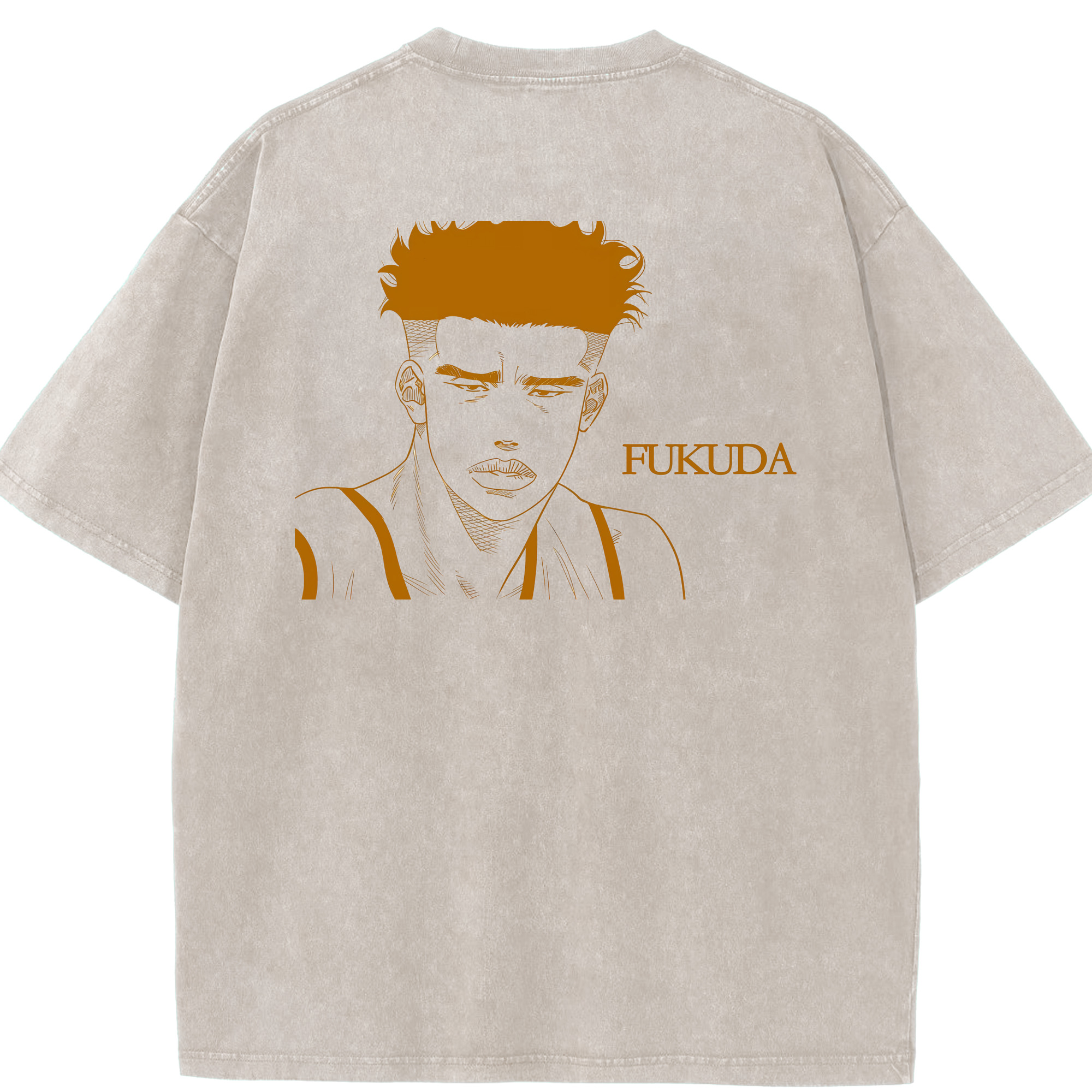 （画像用） SLAM DUNK／スラムダンク 綿100% ヴィンテージ風 半袖Tシャツ（背面プリント）