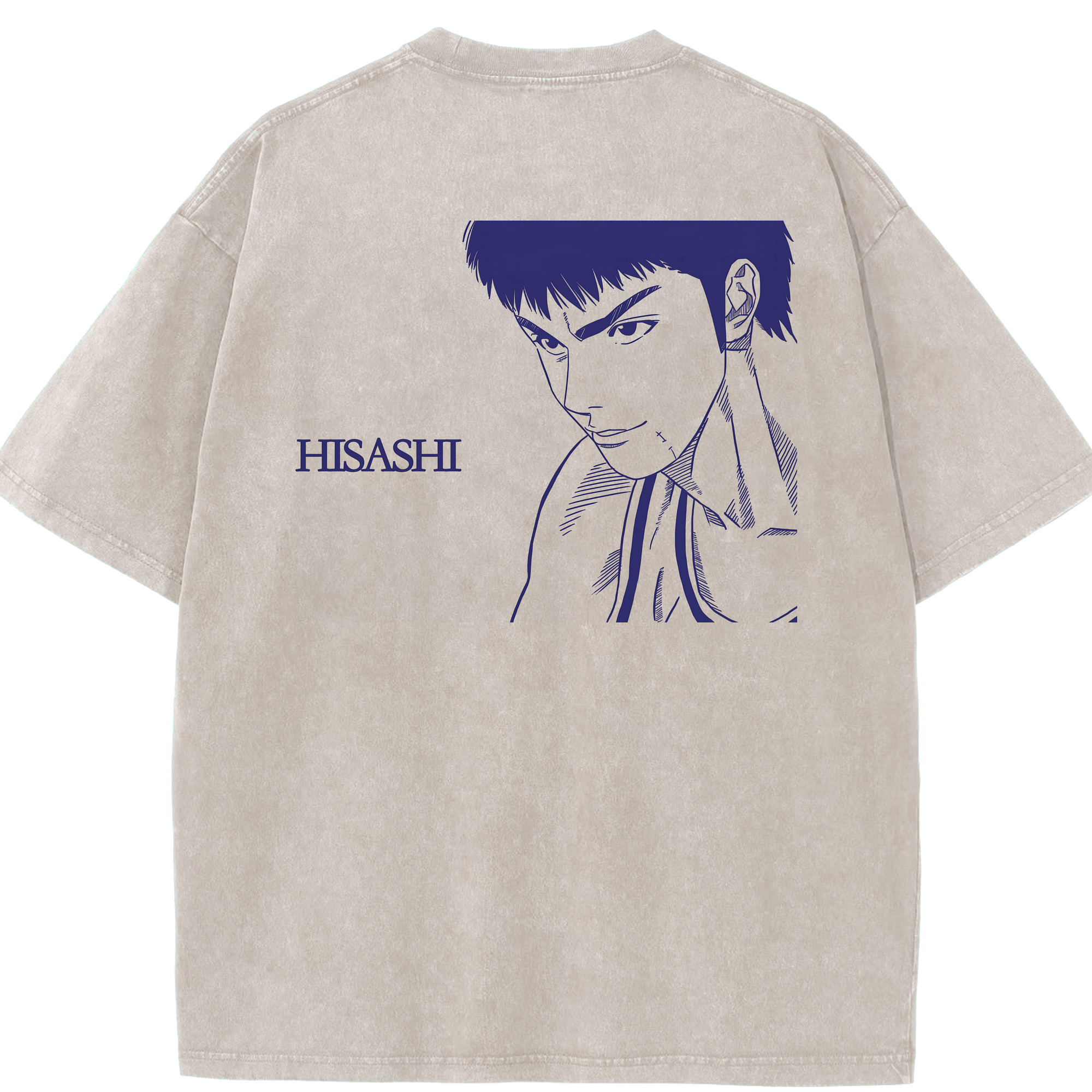 （画像用） SLAM DUNK／スラムダンク 綿100% ヴィンテージ風 半袖Tシャツ（背面プリント）