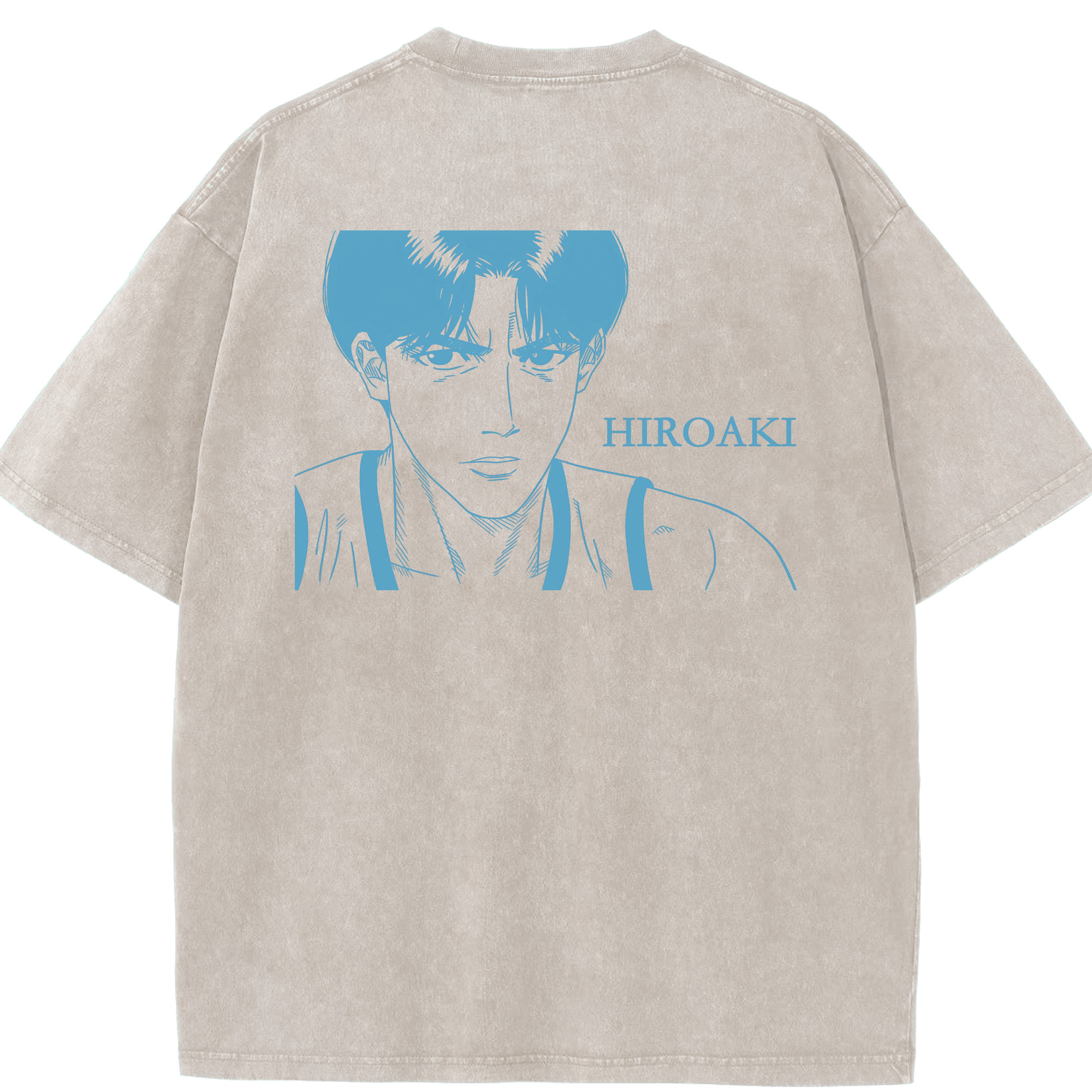 SLAM DUNK／スラムダンク 綿100% ヴィンテージ風 半袖Tシャツ（背面プリント）