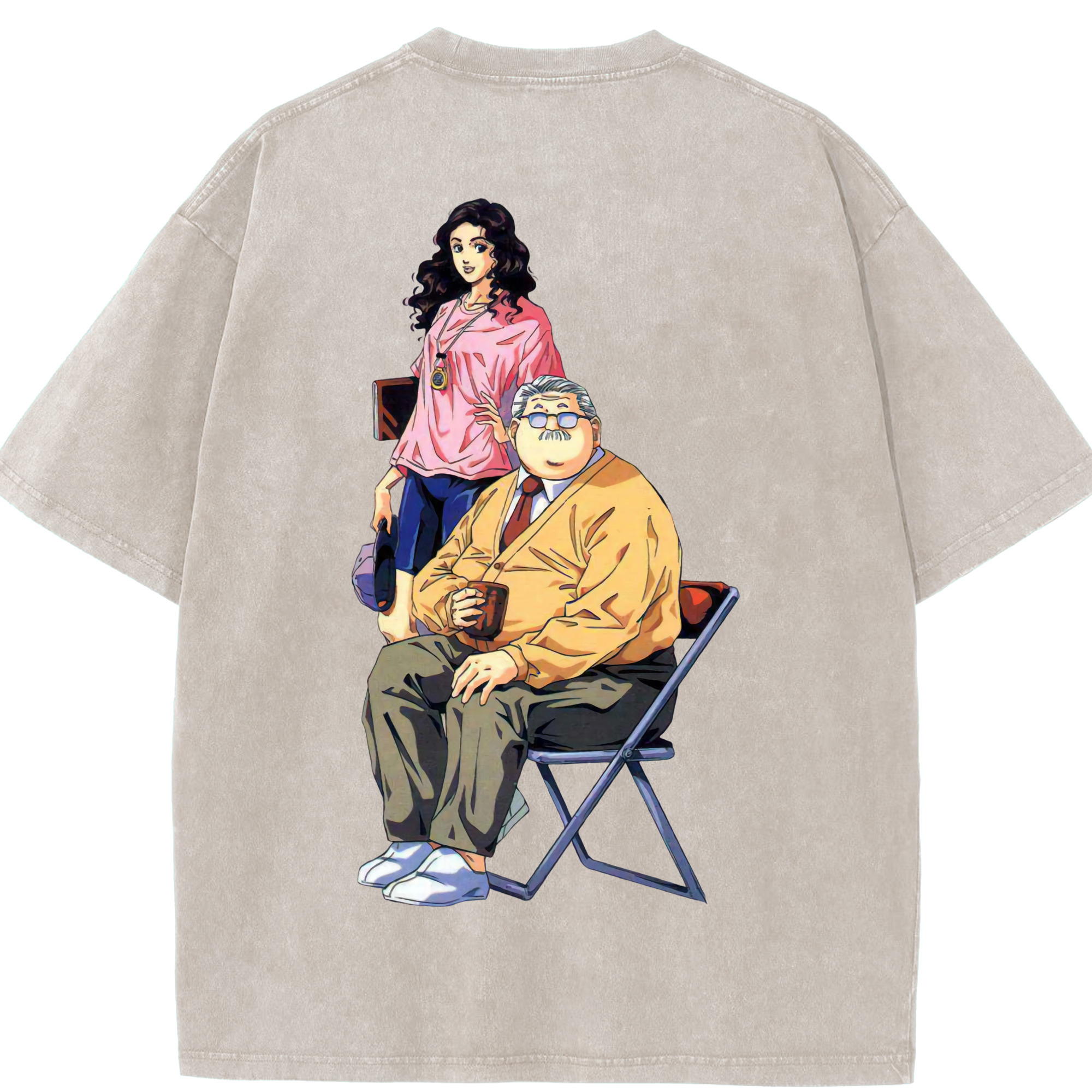 SLAM DUNK／スラムダンク 綿100% ヴィンテージ風 半袖Tシャツ（背面プリント）