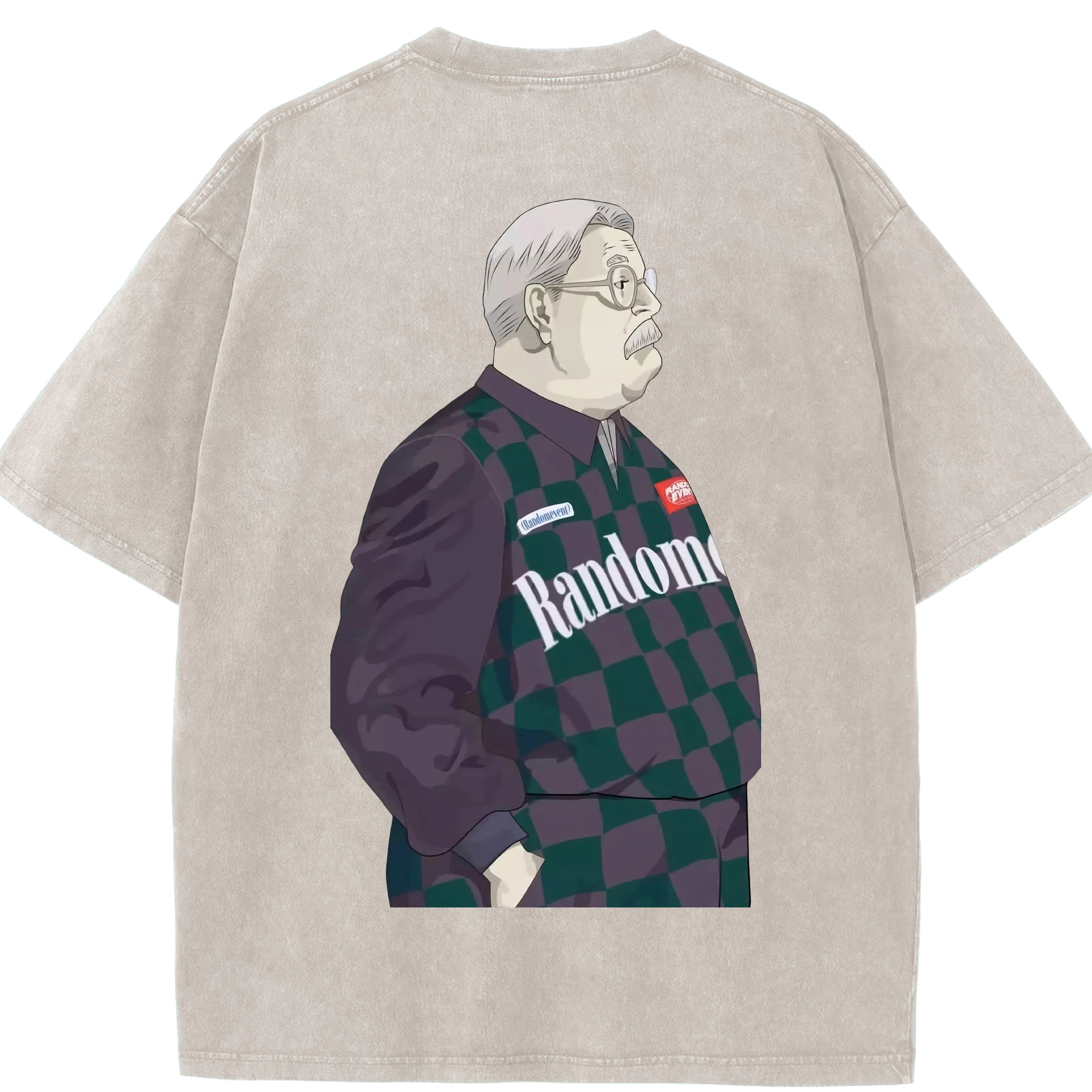 SLAM DUNK／スラムダンク 綿100% ヴィンテージ風 半袖Tシャツ（背面プリント）