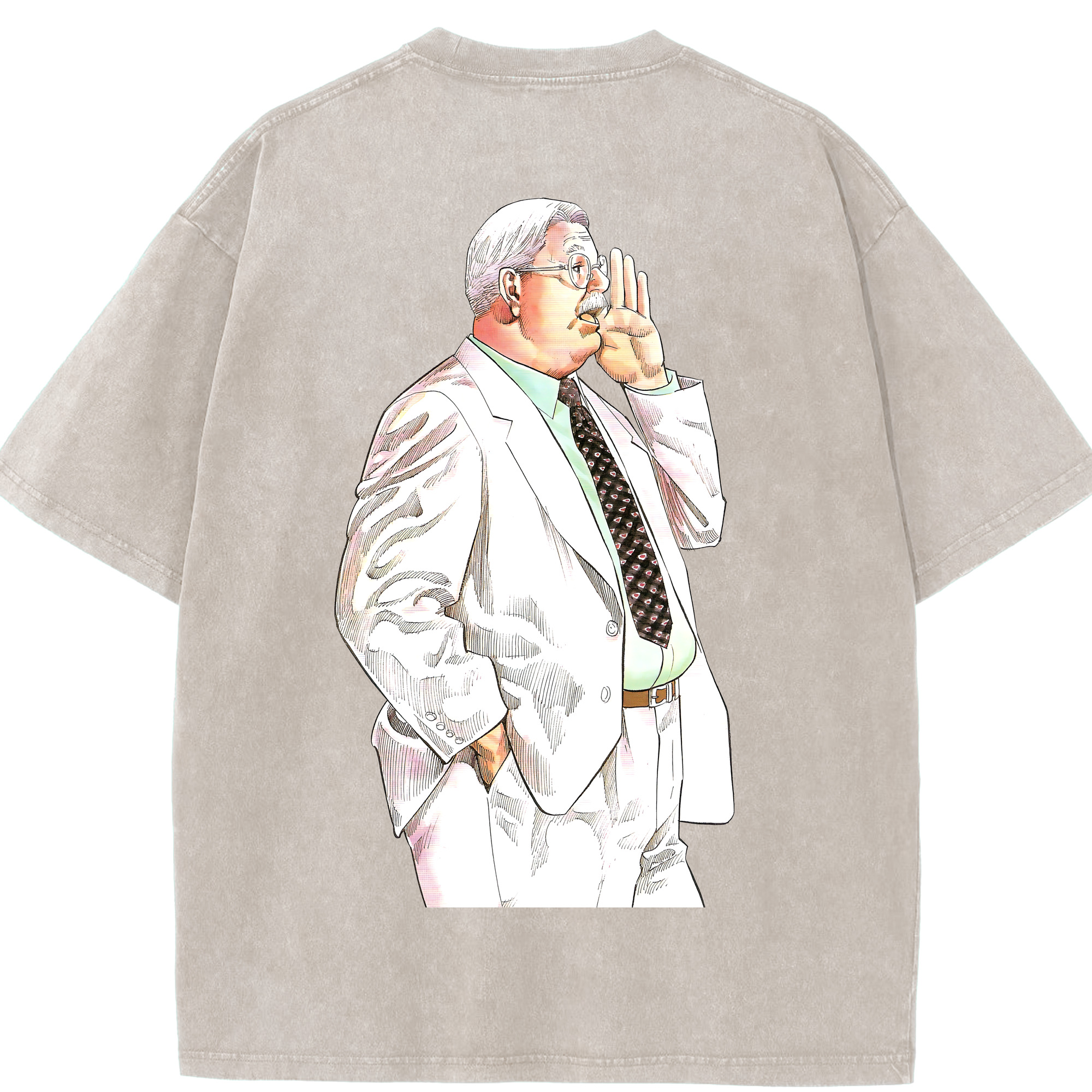SLAM DUNK／スラムダンク 綿100% ヴィンテージ風 半袖Tシャツ（背面プリント）