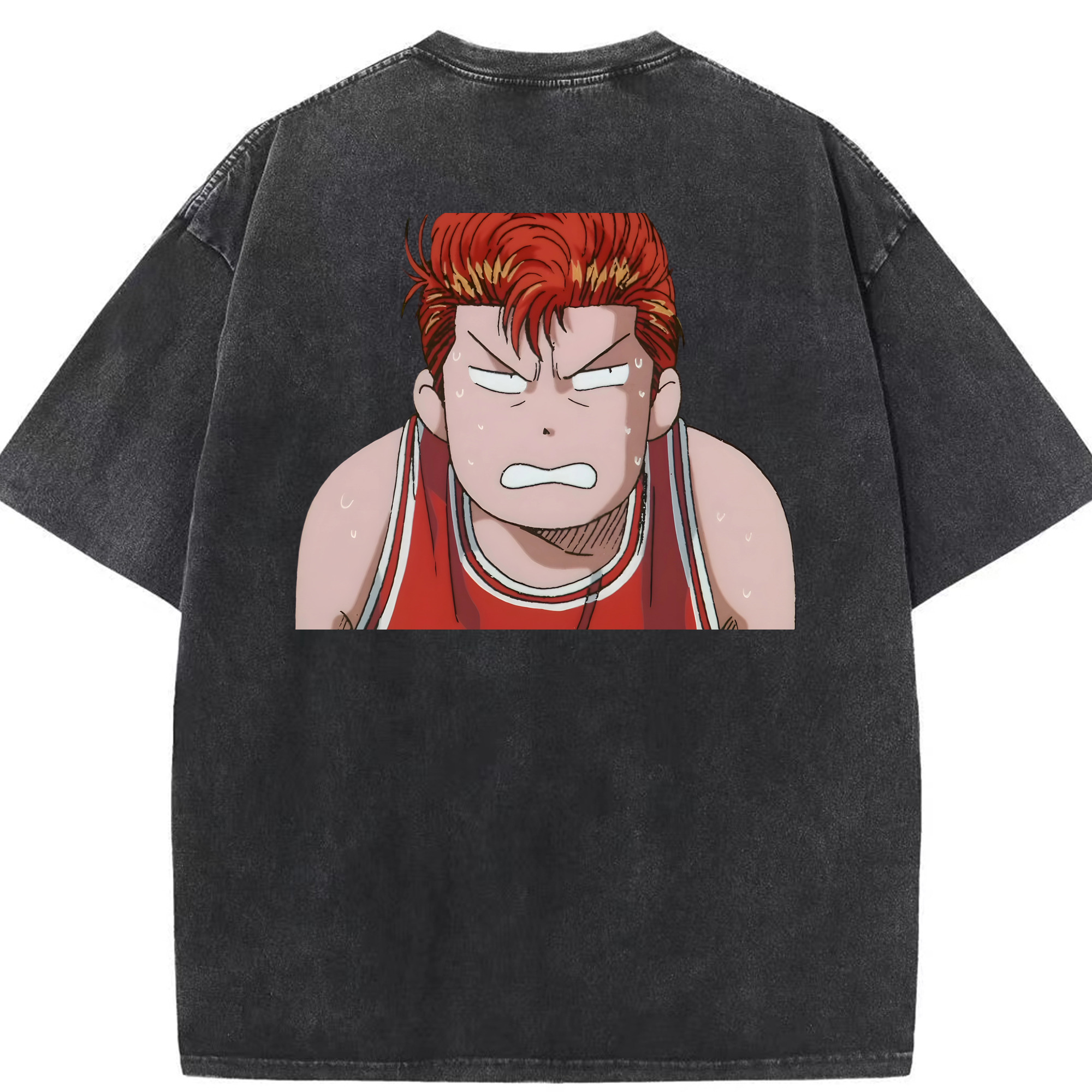 （画像用） SLAM DUNK／スラムダンク 綿100% ヴィンテージ風 半袖Tシャツ（背面プリント）