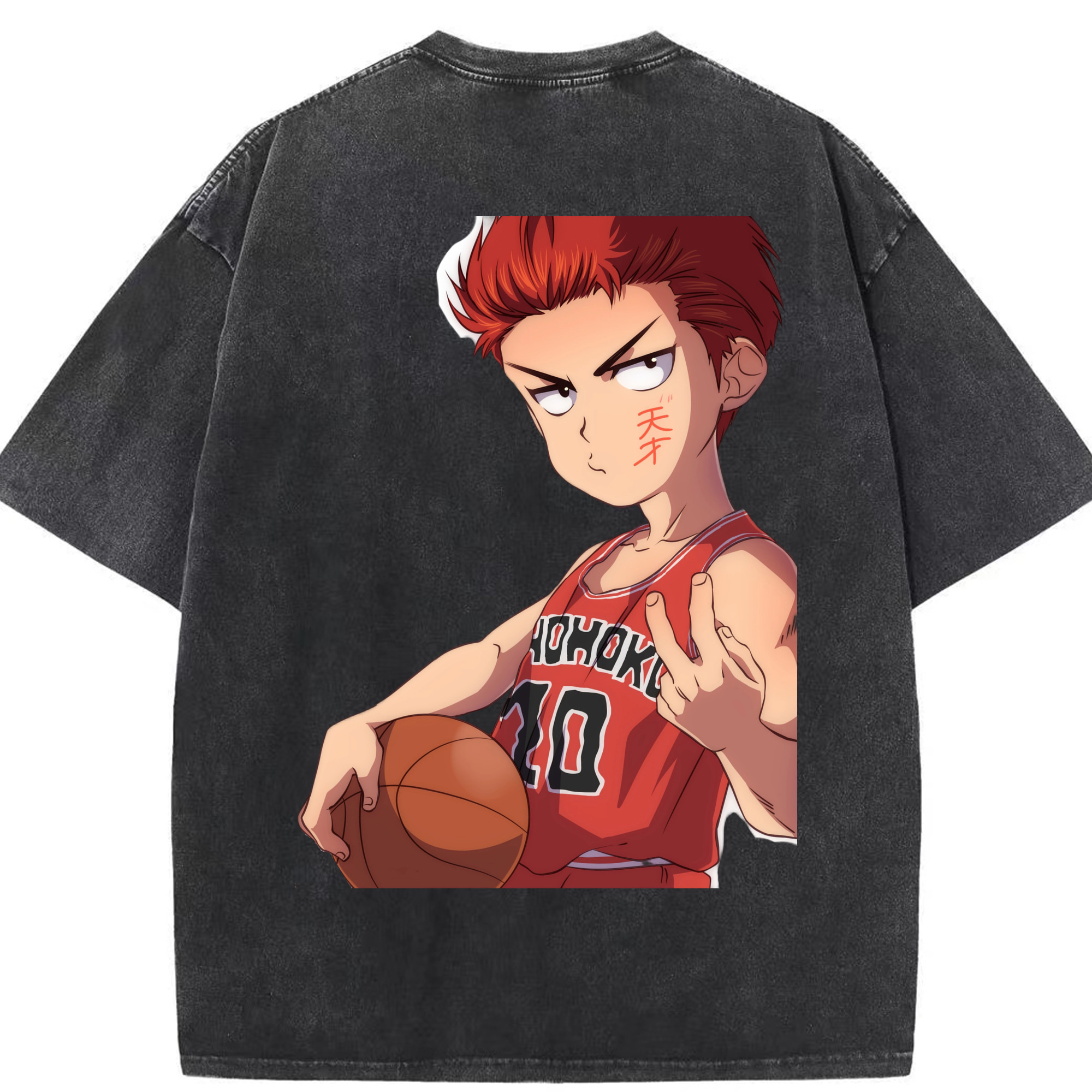 （画像用） SLAM DUNK／スラムダンク 綿100% ヴィンテージ風 半袖Tシャツ（背面プリント）