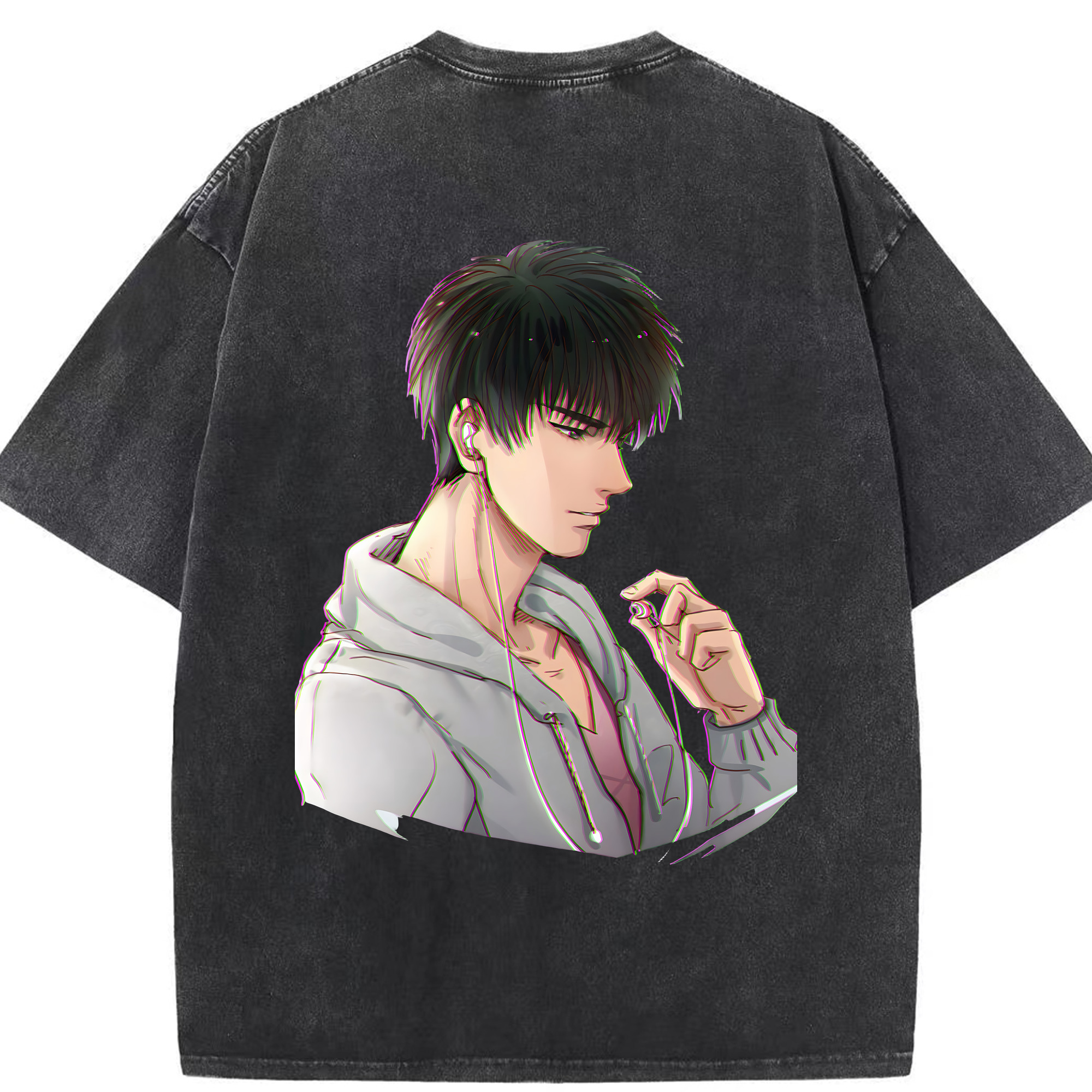 （画像用） SLAM DUNK／スラムダンク 綿100% ヴィンテージ風 半袖Tシャツ（背面プリント）