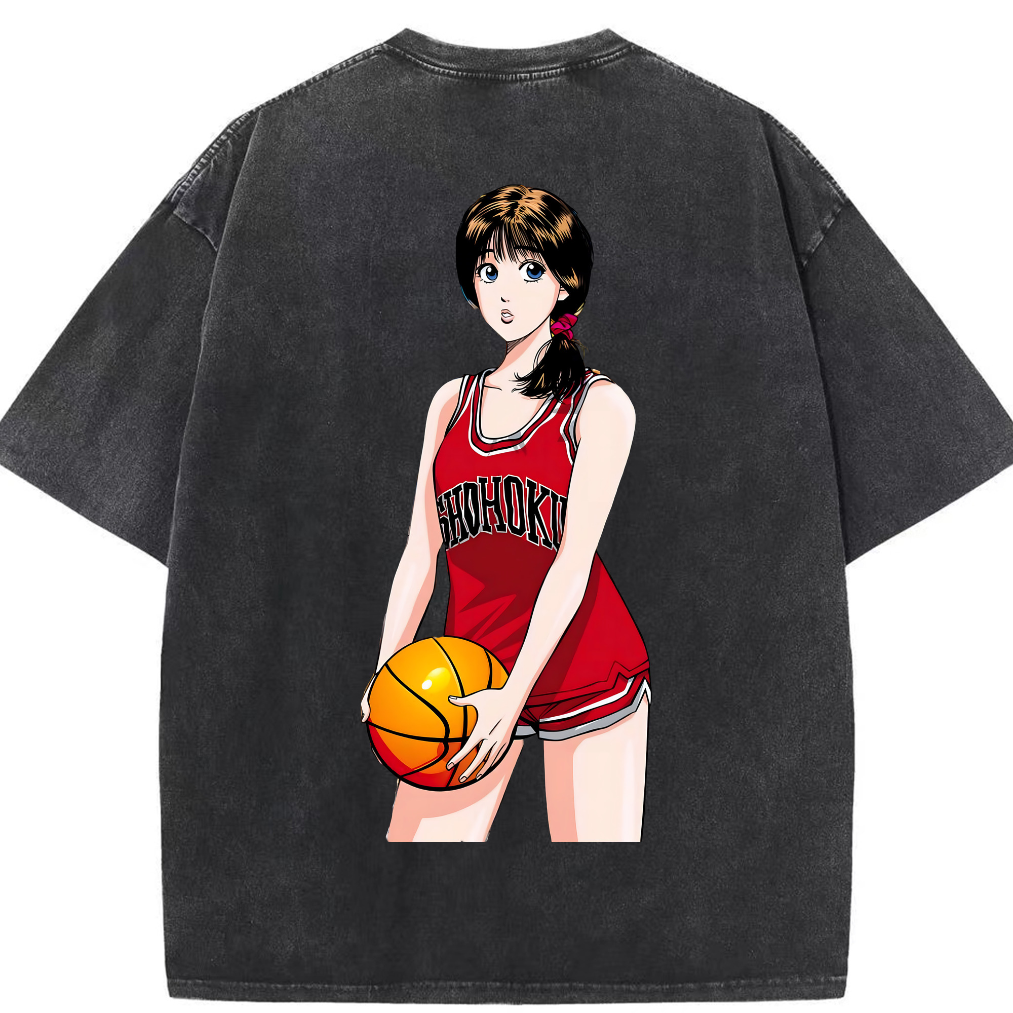 （画像用） SLAM DUNK／スラムダンク 綿100% ヴィンテージ風 半袖Tシャツ（背面プリント）