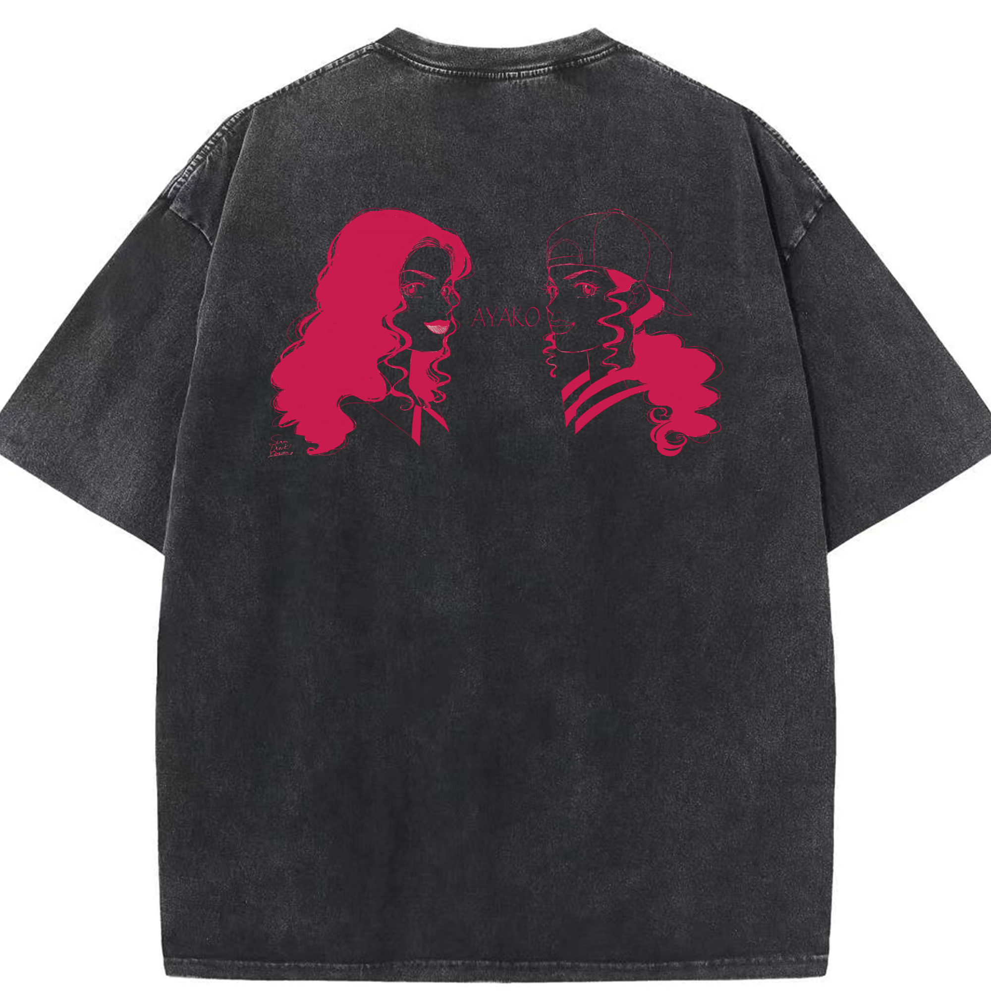SLAM DUNK／スラムダンク 綿100% ヴィンテージ風 半袖Tシャツ（背面プリント）