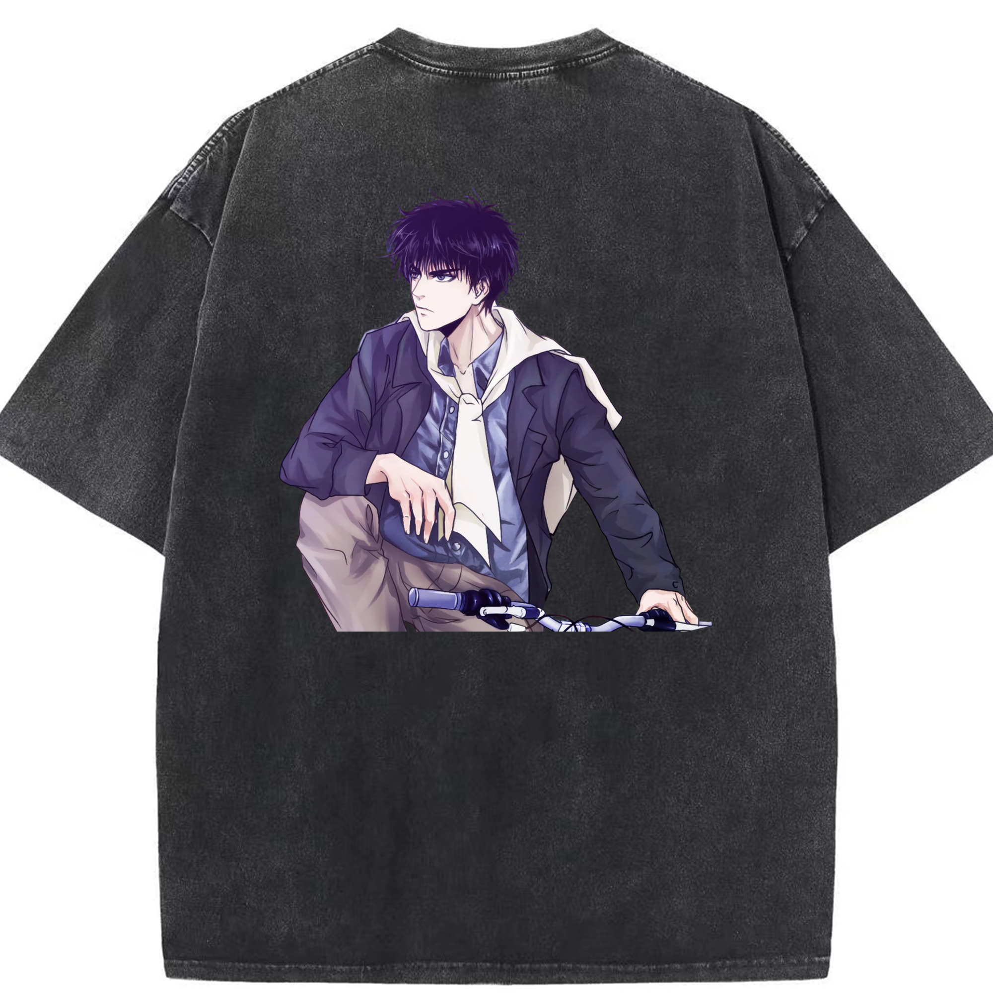 （画像用） SLAM DUNK／スラムダンク 綿100% ヴィンテージ風 半袖Tシャツ（背面プリント）