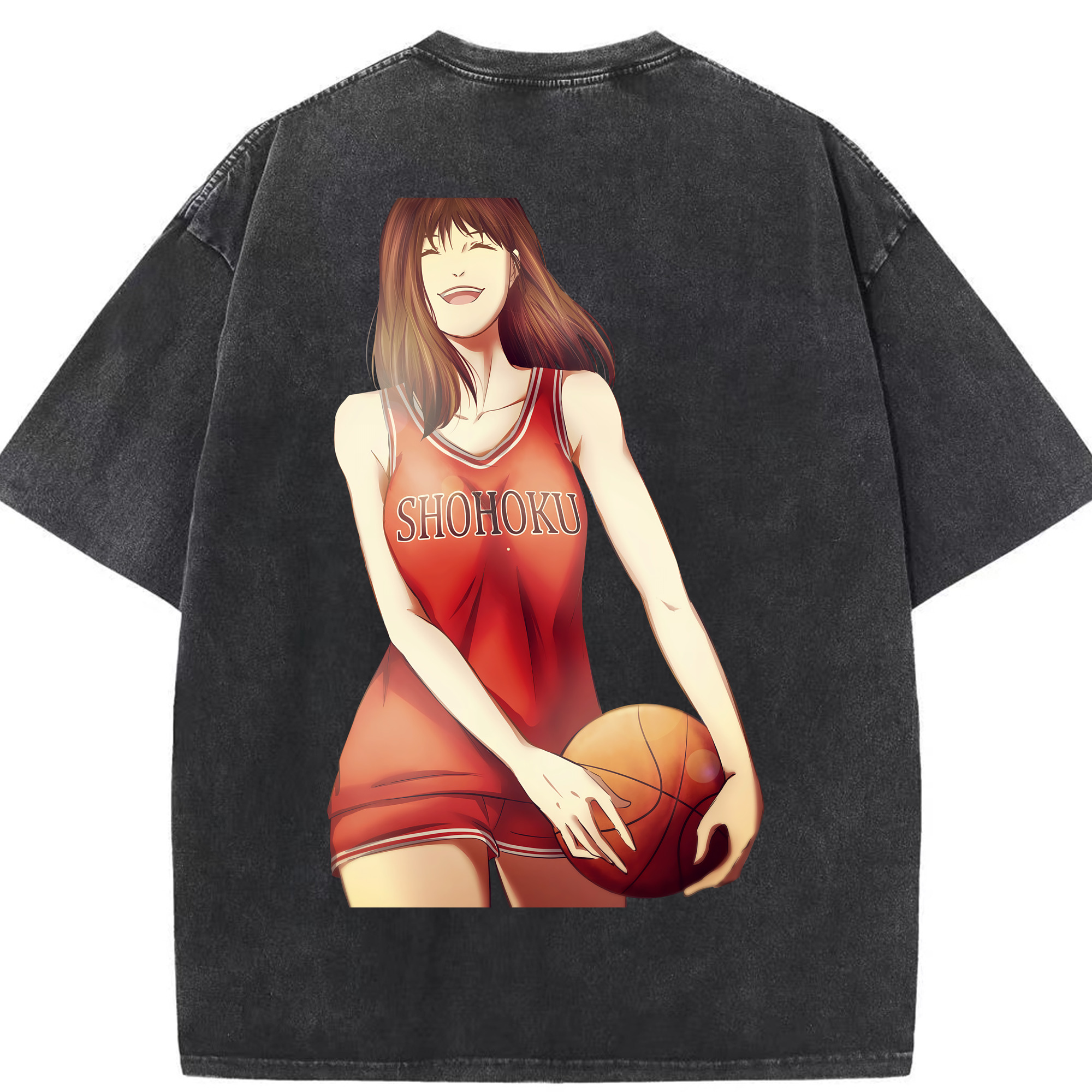 （画像用） SLAM DUNK／スラムダンク 綿100% ヴィンテージ風 半袖Tシャツ（背面プリント）