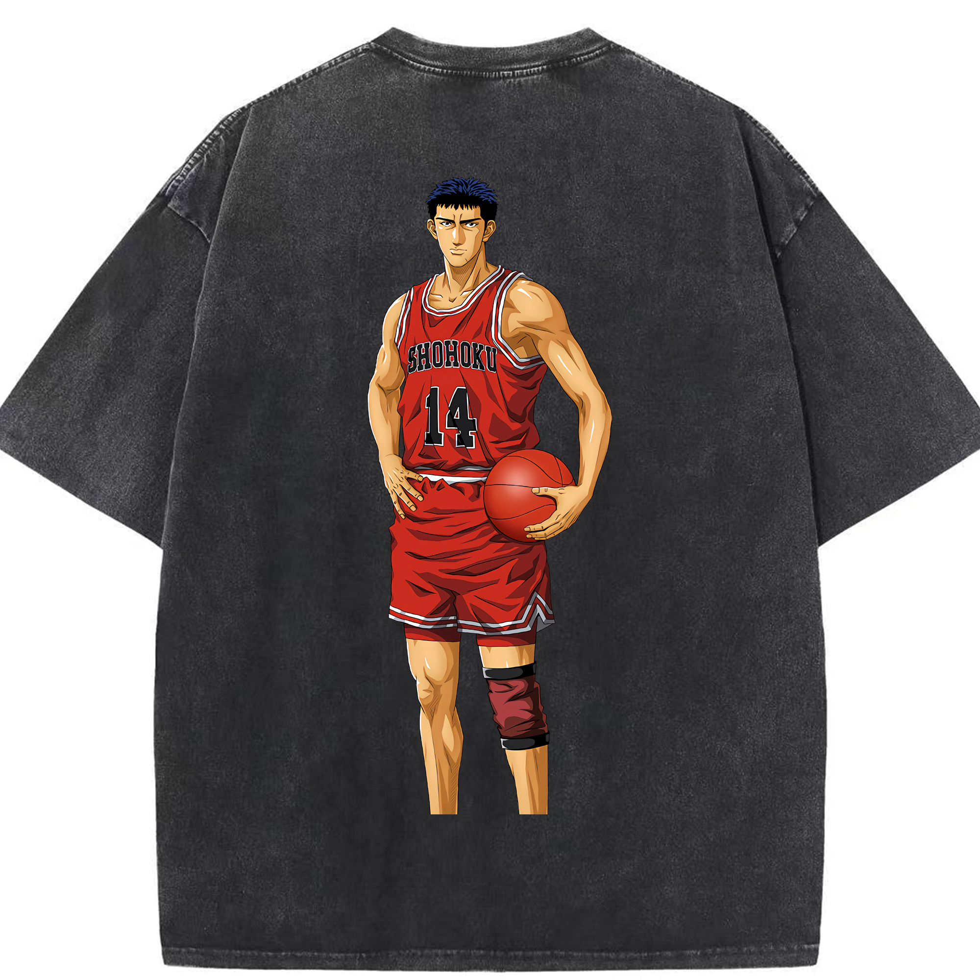 （画像用） SLAM DUNK／スラムダンク 綿100% ヴィンテージ風 半袖Tシャツ（背面プリント）