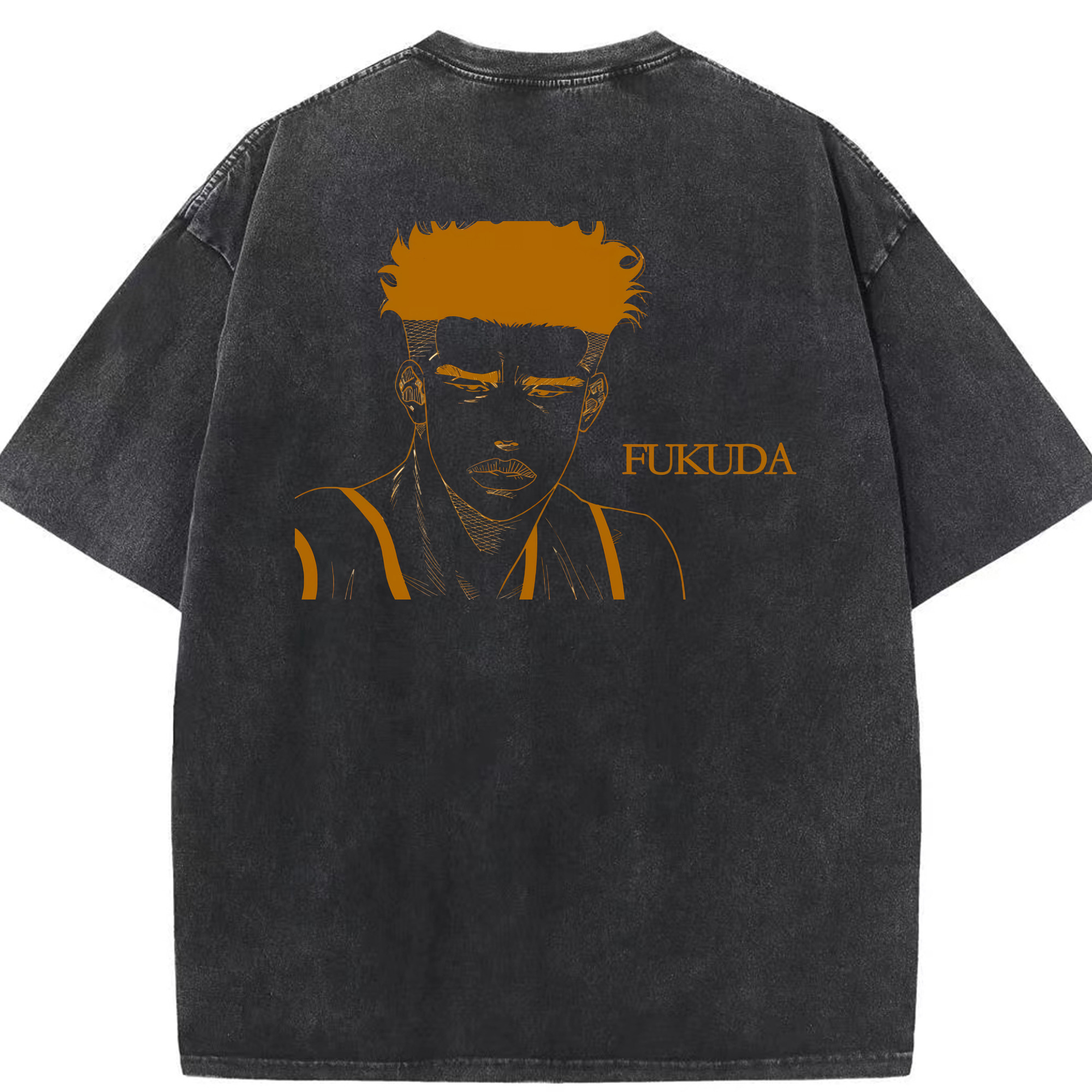 （画像用） SLAM DUNK／スラムダンク 綿100% ヴィンテージ風 半袖Tシャツ（背面プリント）