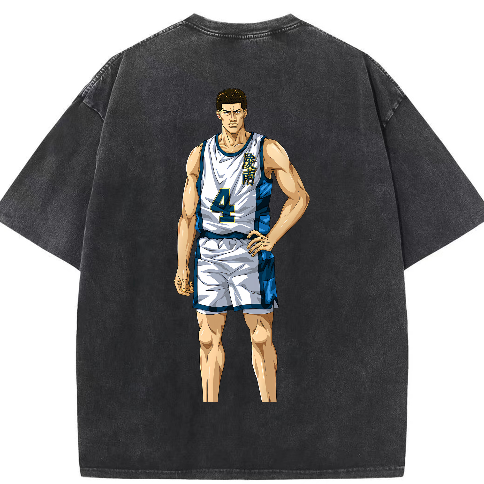 （画像用） SLAM DUNK／スラムダンク 綿100% ヴィンテージ風 半袖Tシャツ（背面プリント）