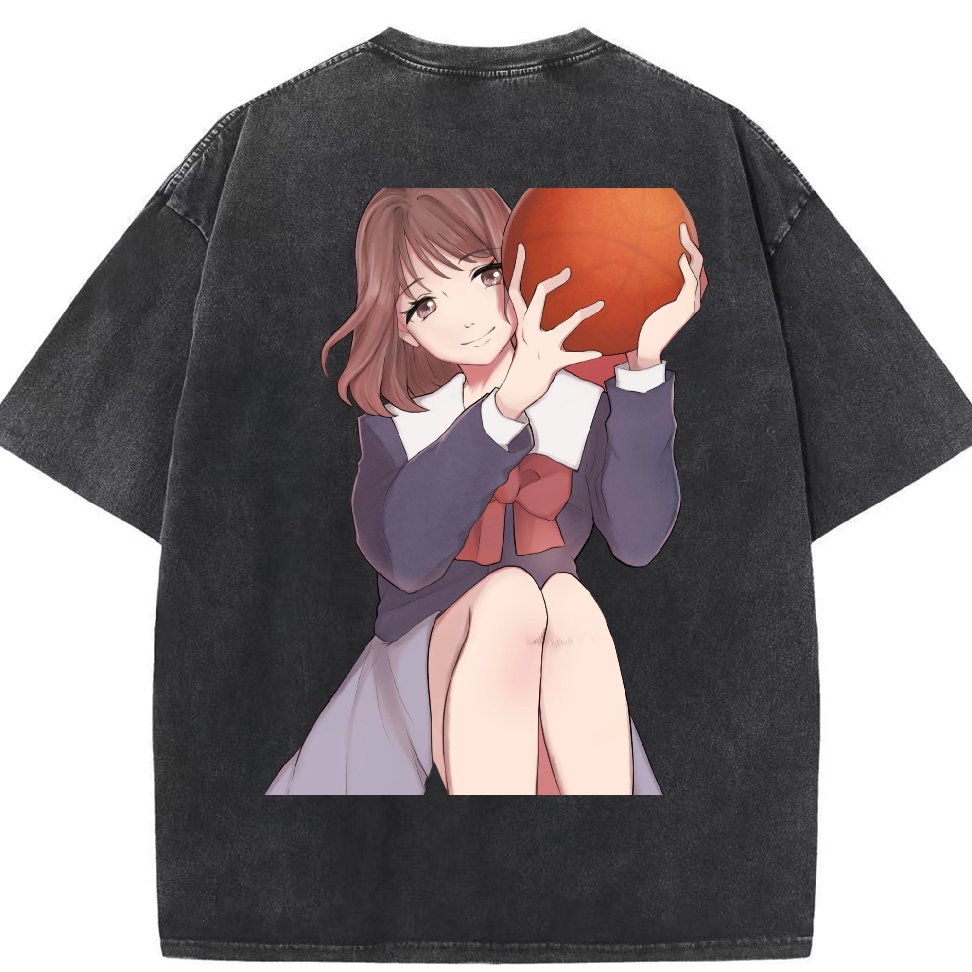 SLAM DUNK／スラムダンク 綿100% ヴィンテージ風 半袖Tシャツ（背面プリント）