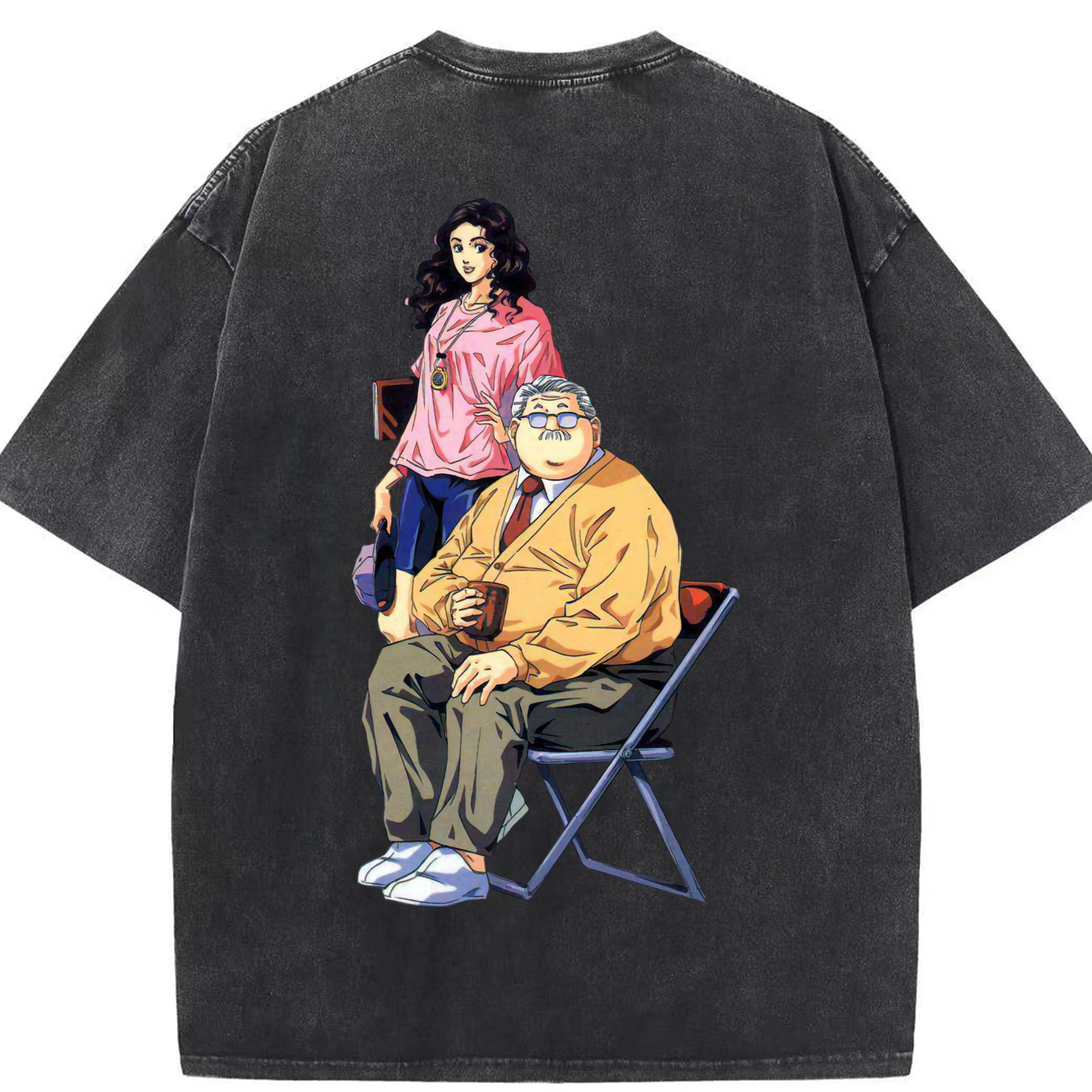 SLAM DUNK／スラムダンク 綿100% ヴィンテージ風 半袖Tシャツ（背面プリント）