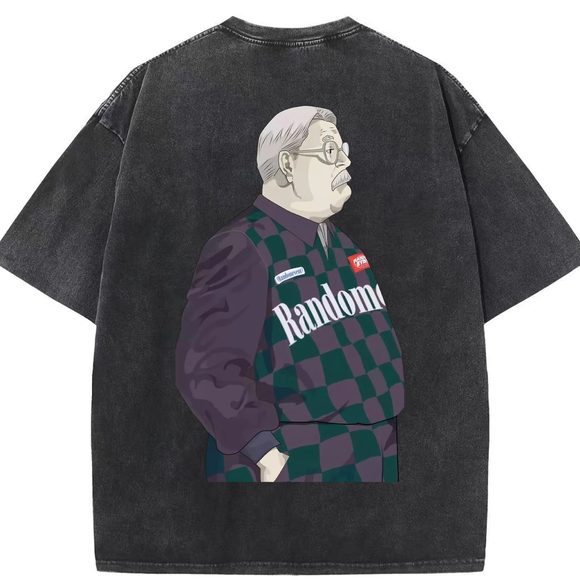 SLAM DUNK／スラムダンク 綿100% ヴィンテージ風 半袖Tシャツ（背面プリント）