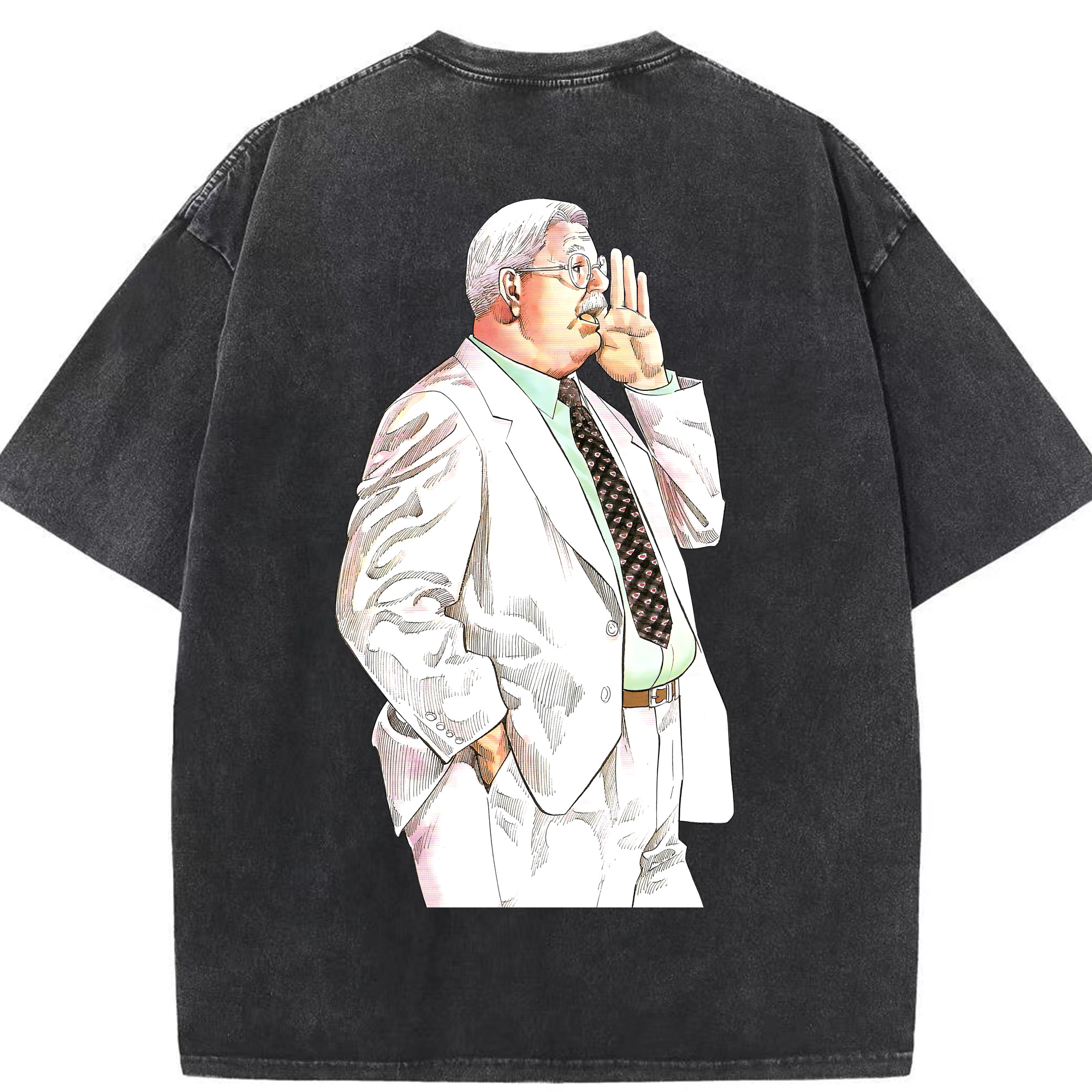 SLAM DUNK／スラムダンク 綿100% ヴィンテージ風 半袖Tシャツ（背面プリント）