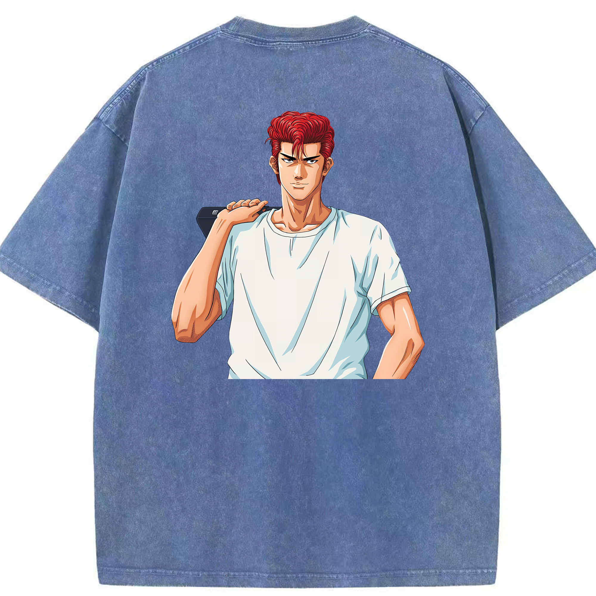 （画像用） SLAM DUNK／スラムダンク 綿100% ヴィンテージ風 半袖Tシャツ（背面プリント）